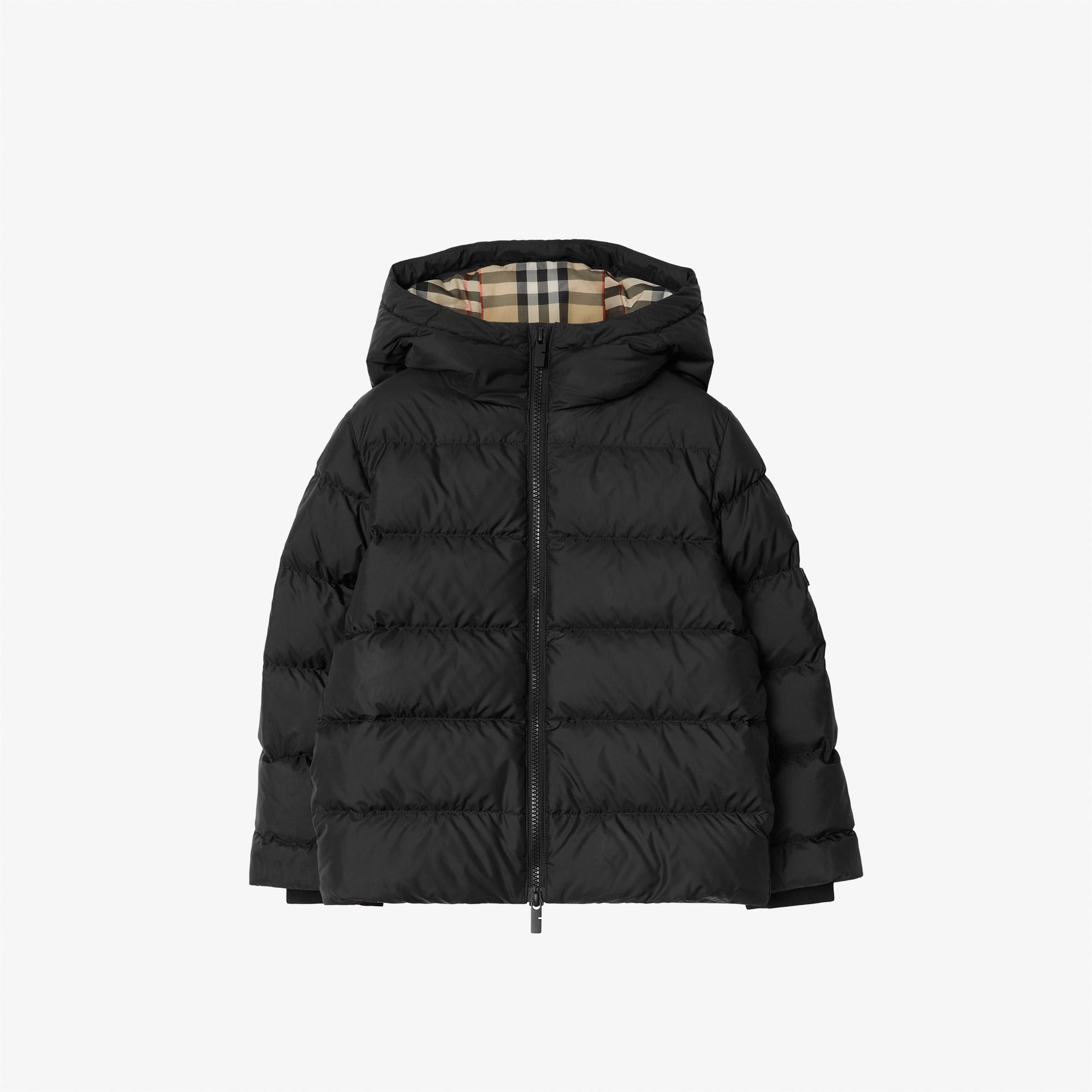 Burberry Juno Çocuk Siyah Mont