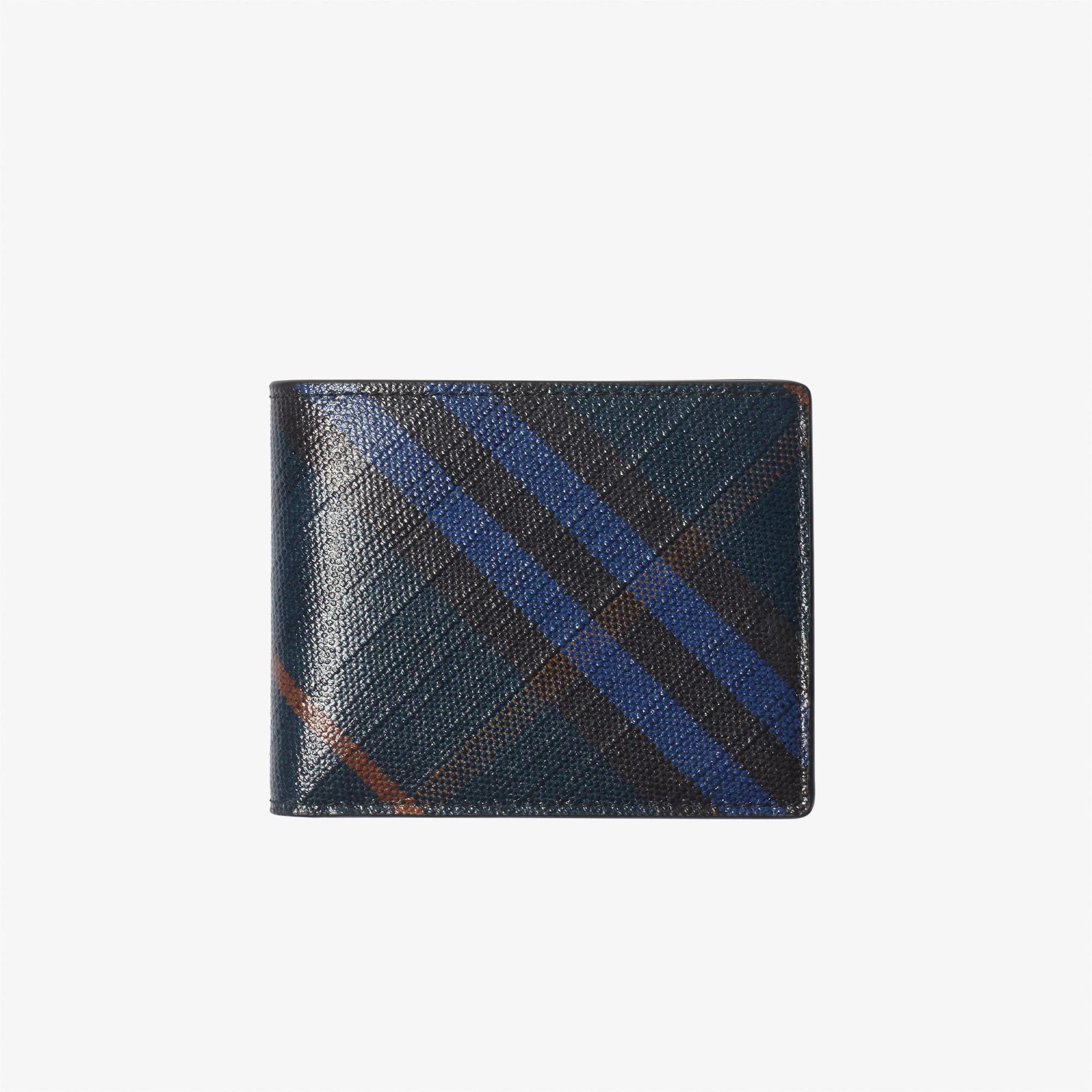Burberry Check Slim Bifold Erkek Siyah Cüzdan