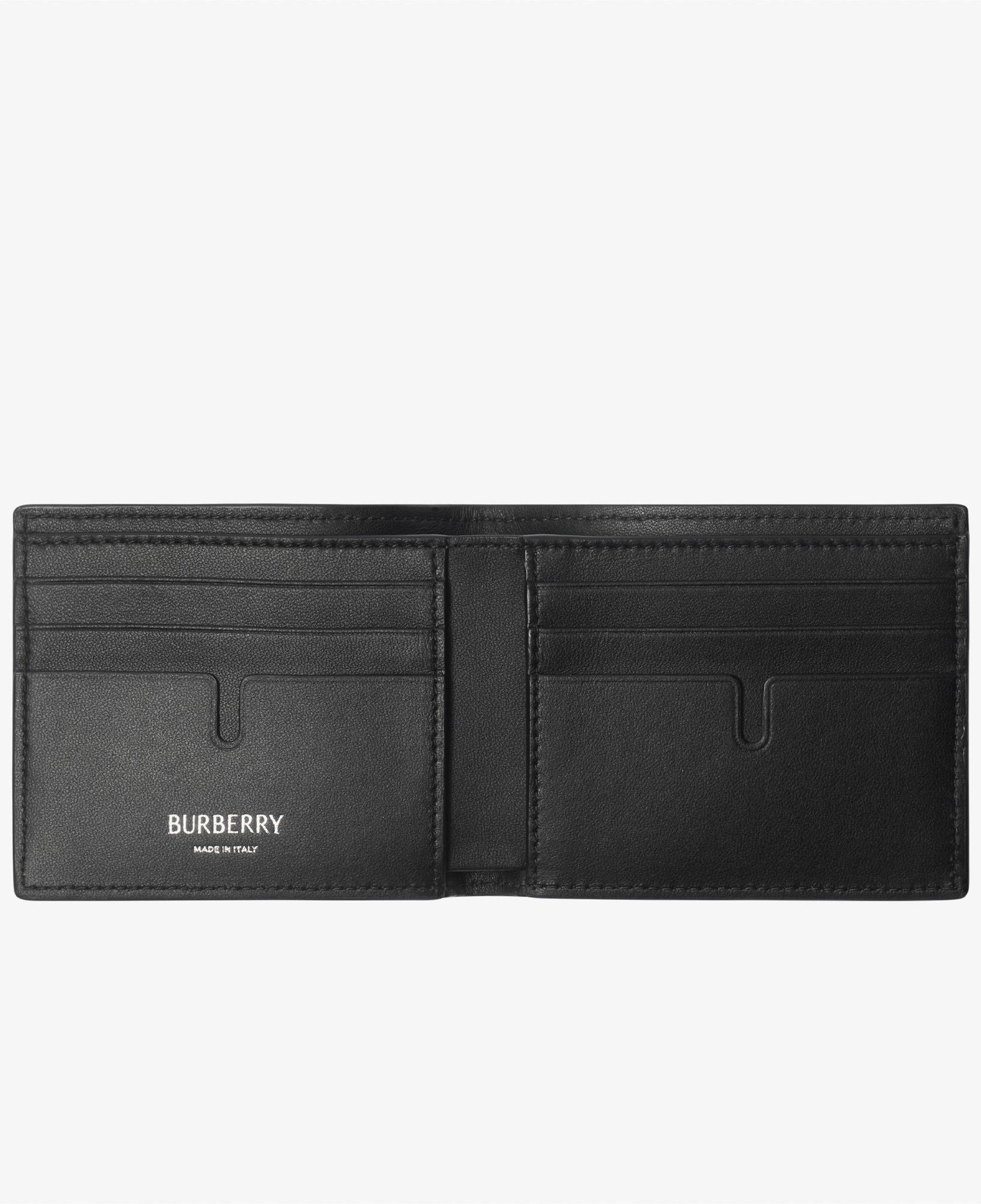 Burberry Check Slim Bifold Erkek Siyah Cüzdan