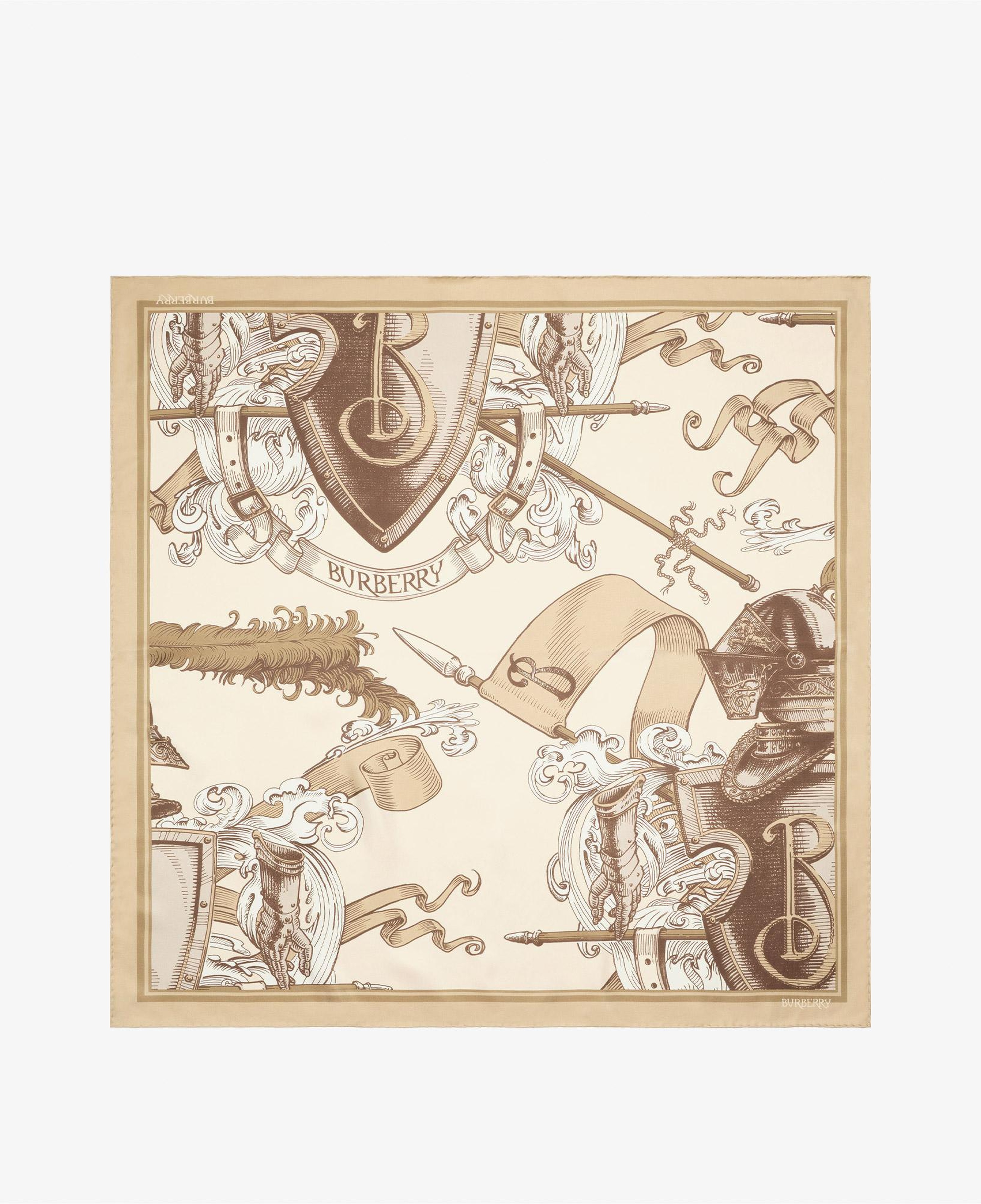 Burberry Etched Knight Kadın Bej Eşarp