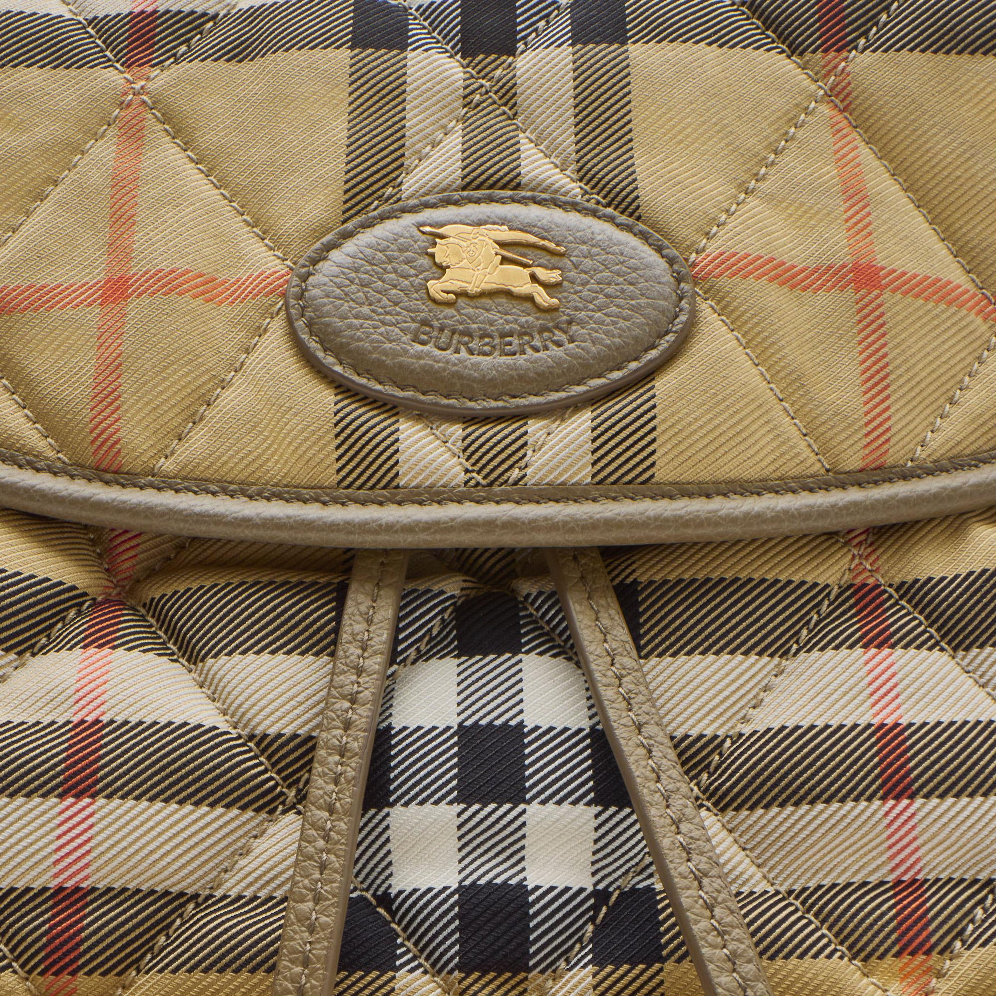 Burberry Horseshoe Kadın Bej Çanta