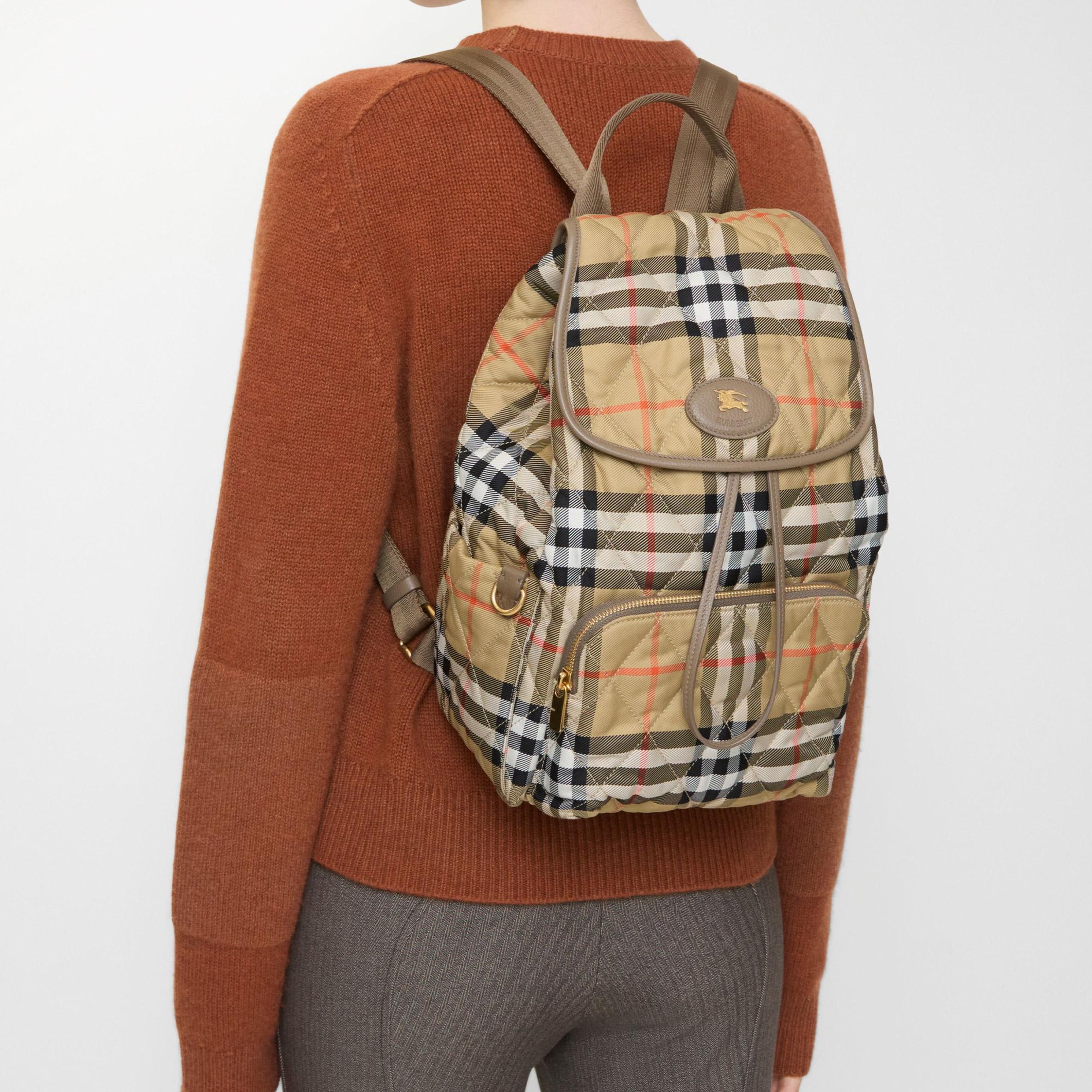Burberry Horseshoe Kadın Bej Çanta