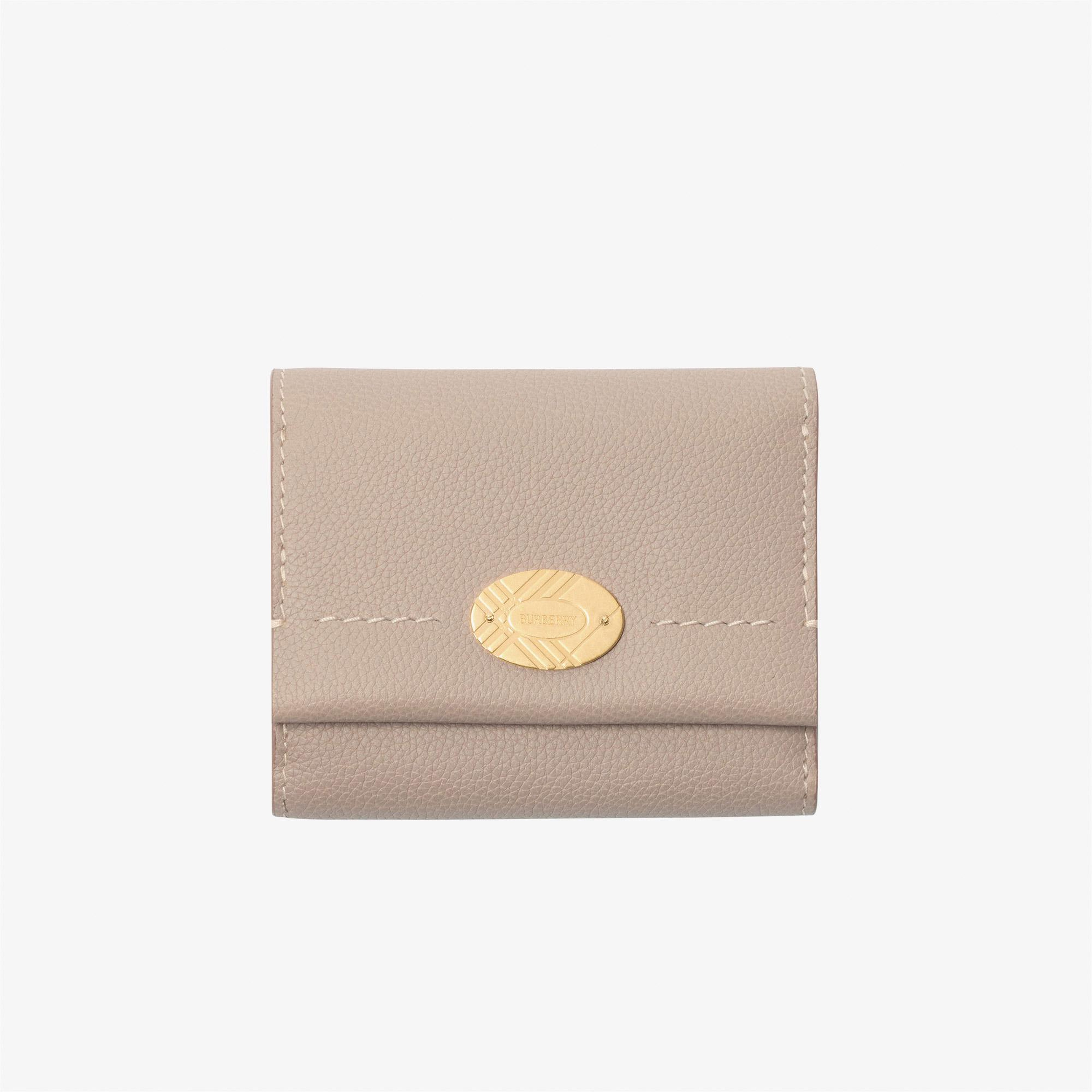 Burberry Cotswolds Compact Kadın Krem Cüzdan