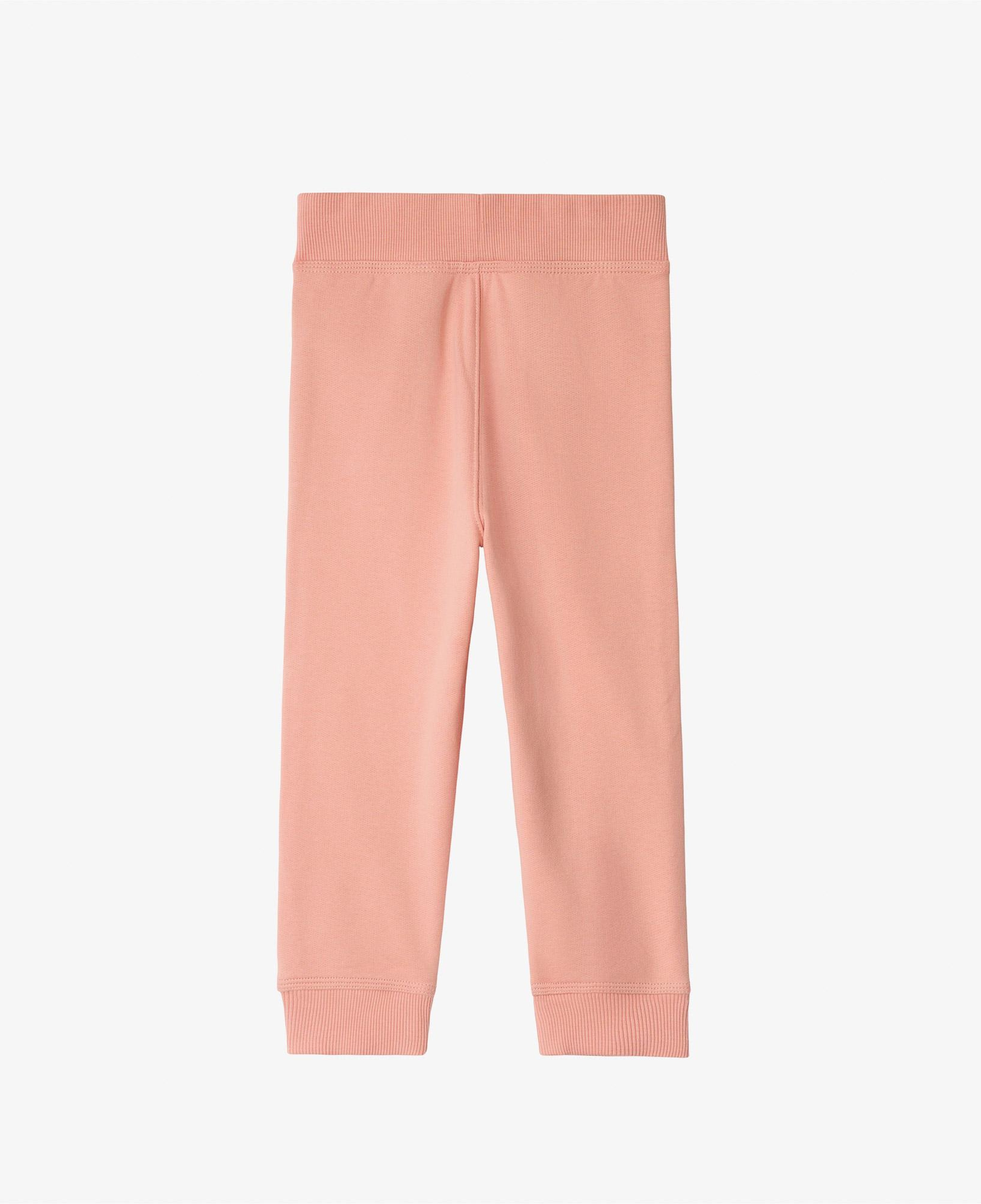 Burberry Jackson Tape Check Trim Cotton Çocuk Pembe Eşofman Altı