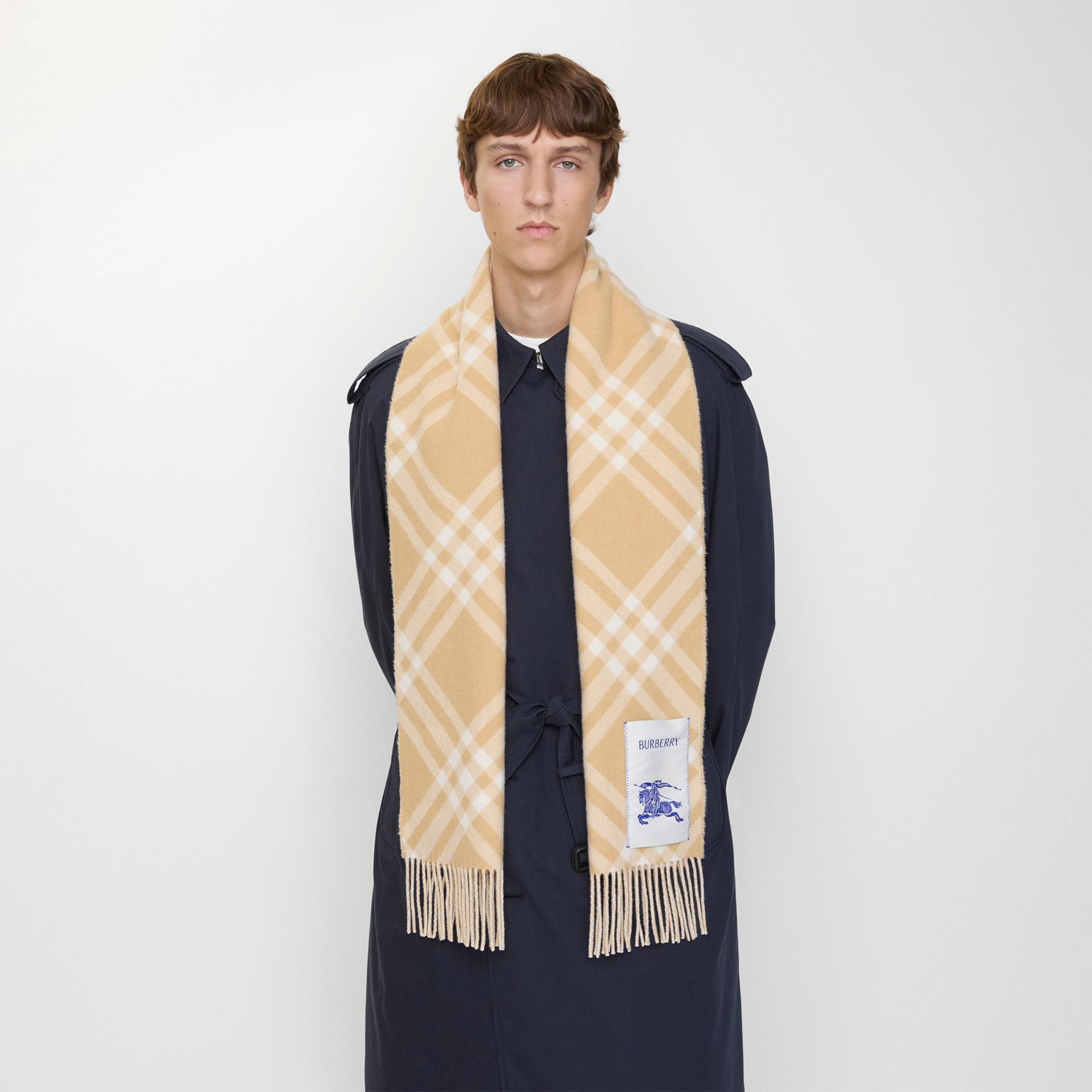 Burberry Tbar Bias Kadın Bej Atkı