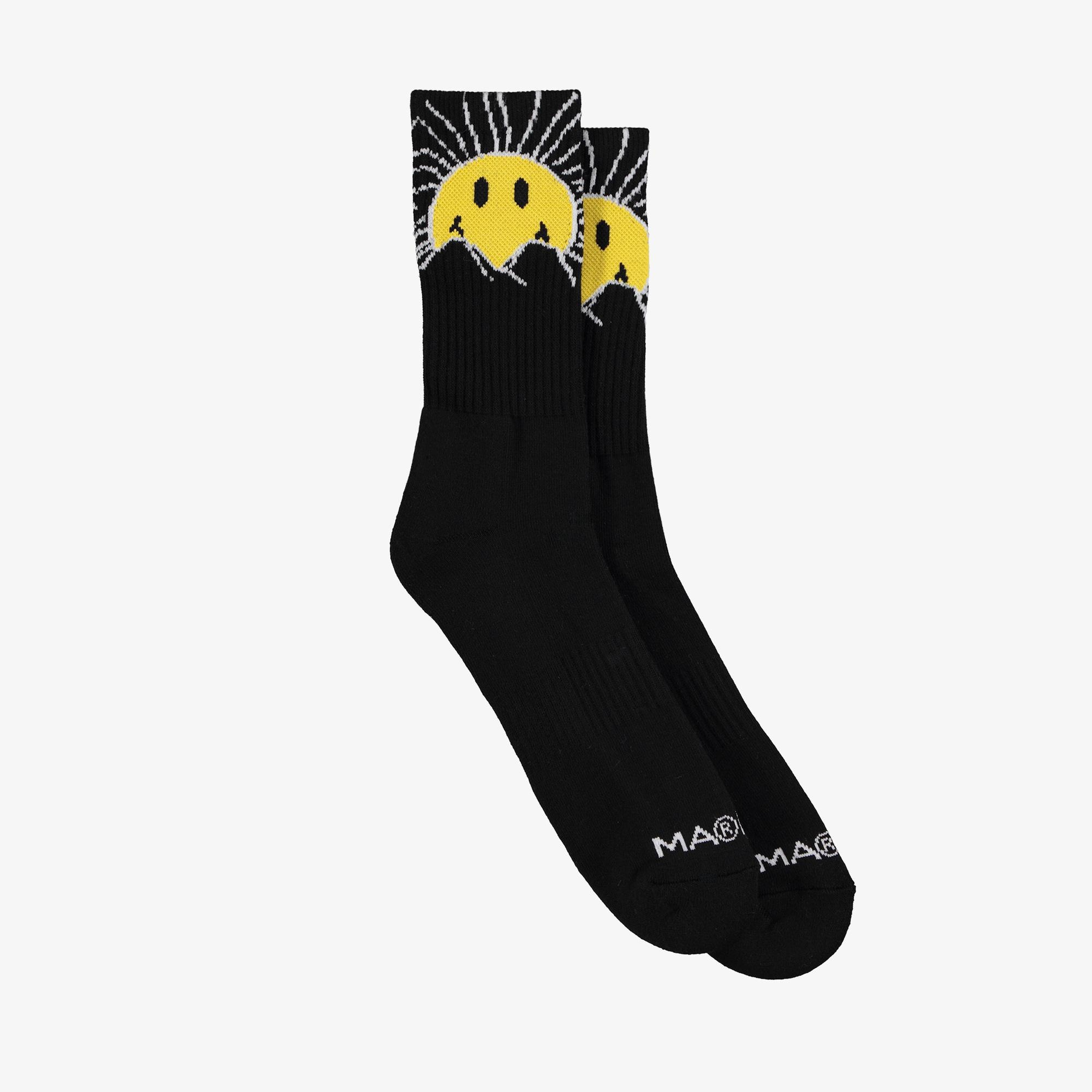 Market Smiley Sunrise Erkek Siyah Çorap