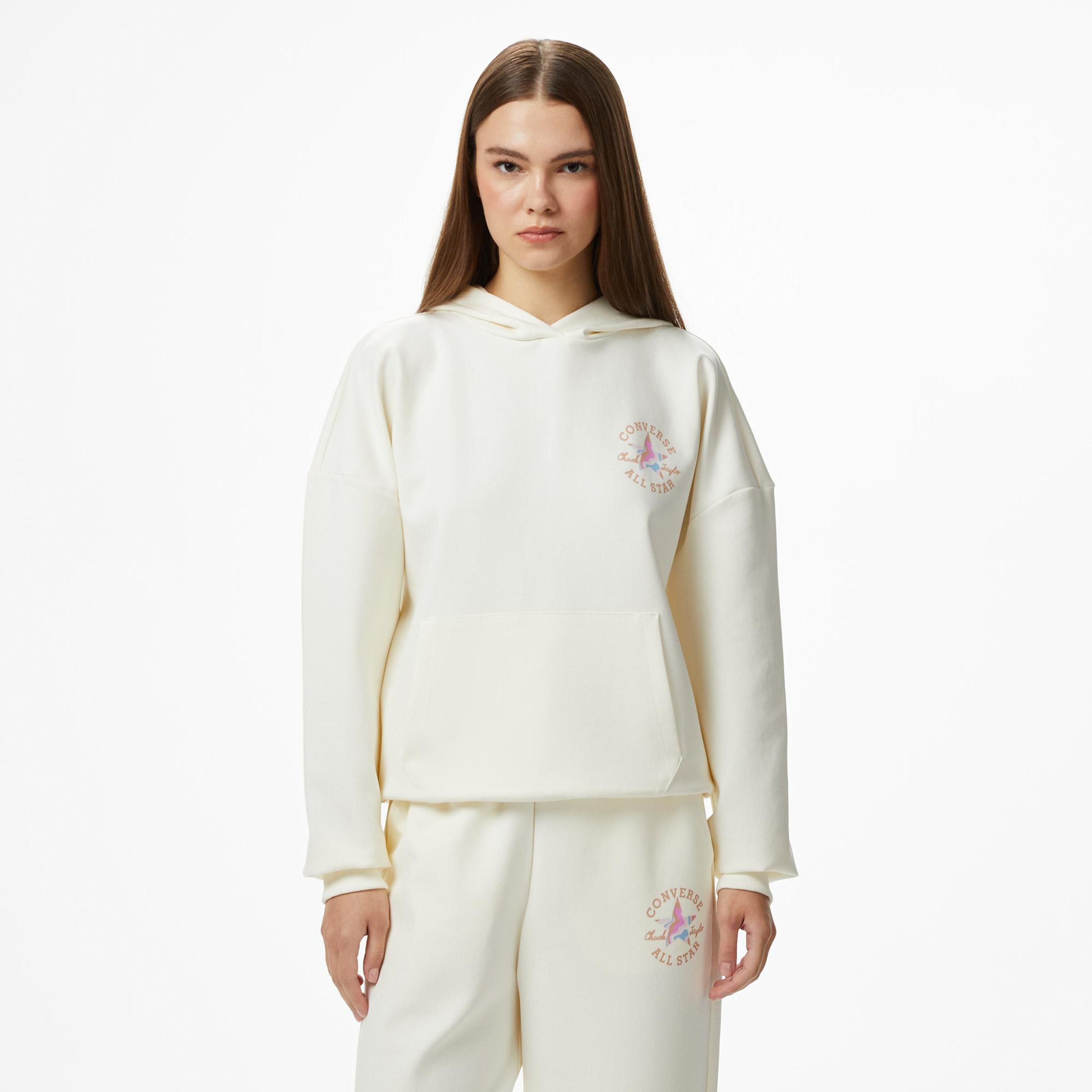 Converse Kadın Krem Rengi Sweatshirt