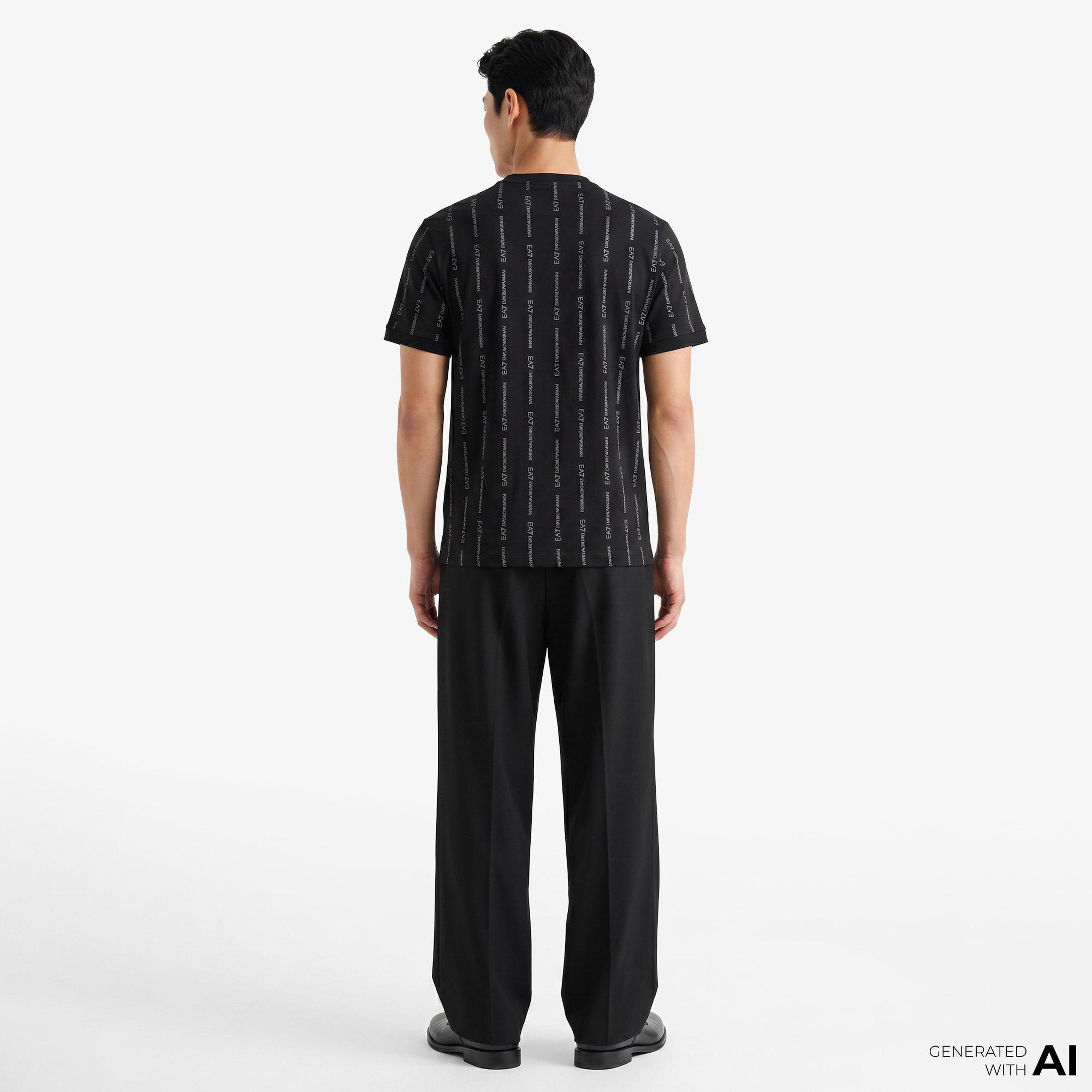 EA7 Erkek Siyah T-Shirt