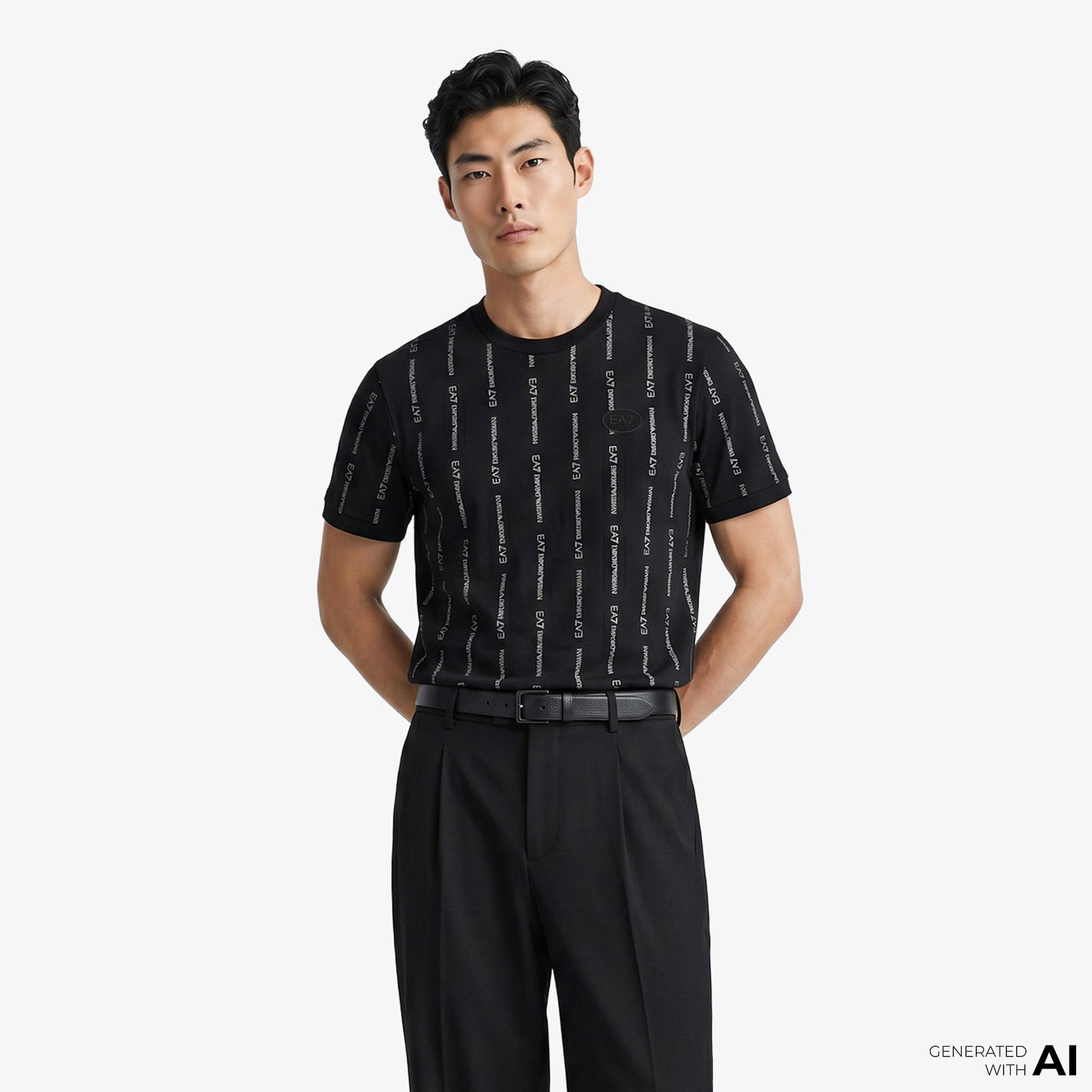 EA7 Erkek Siyah T-Shirt