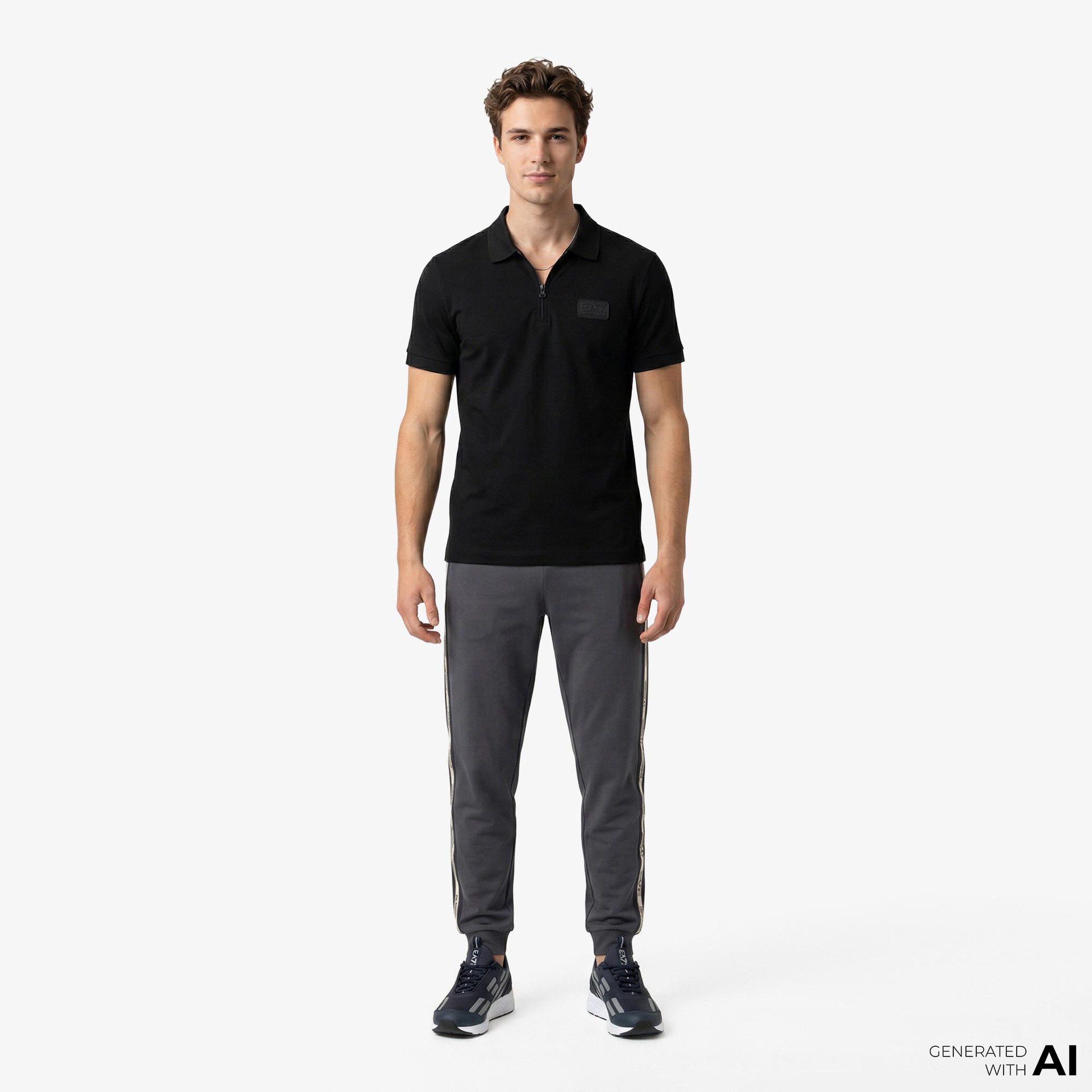 EA7 Erkek Siyah Polo