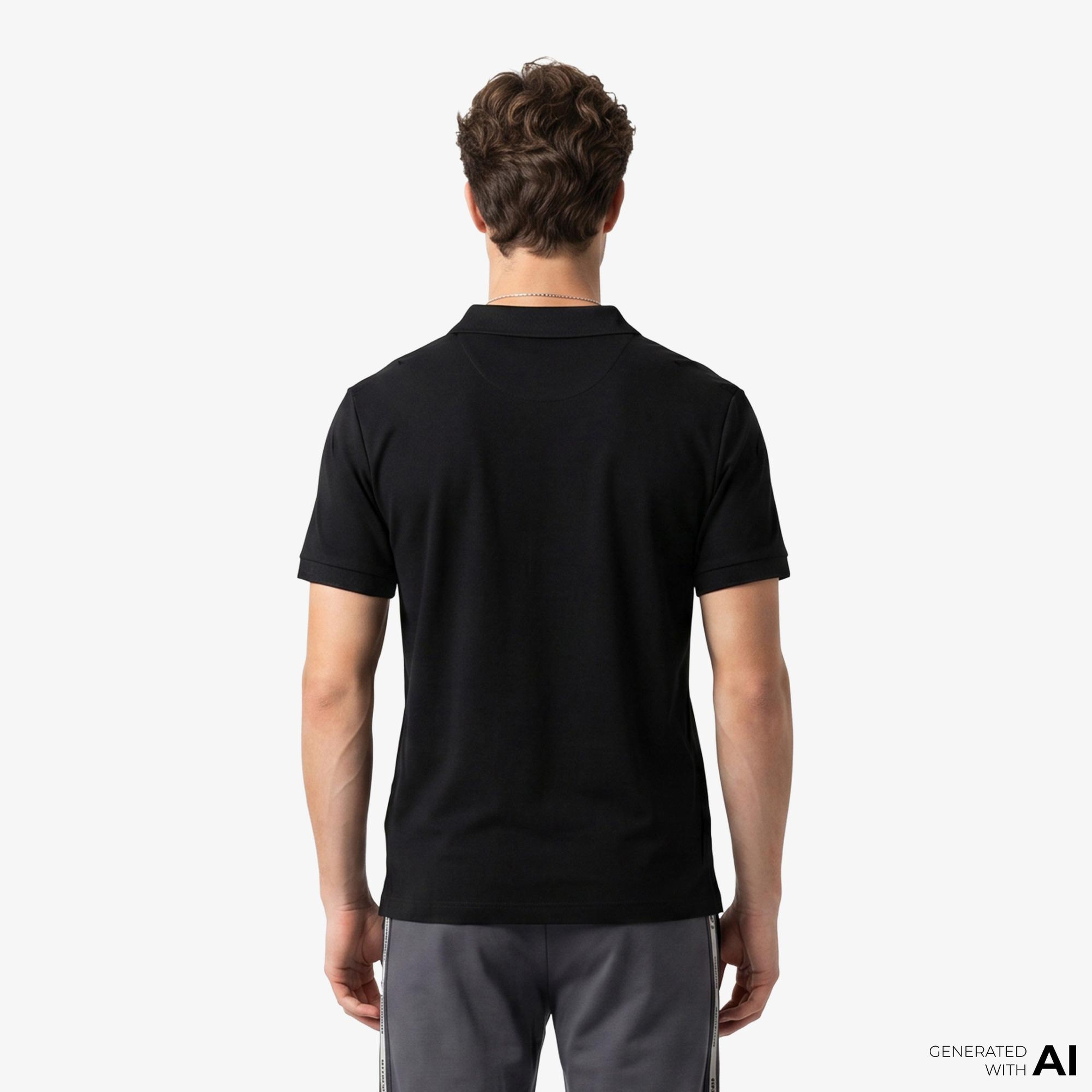 EA7 Erkek Siyah Polo