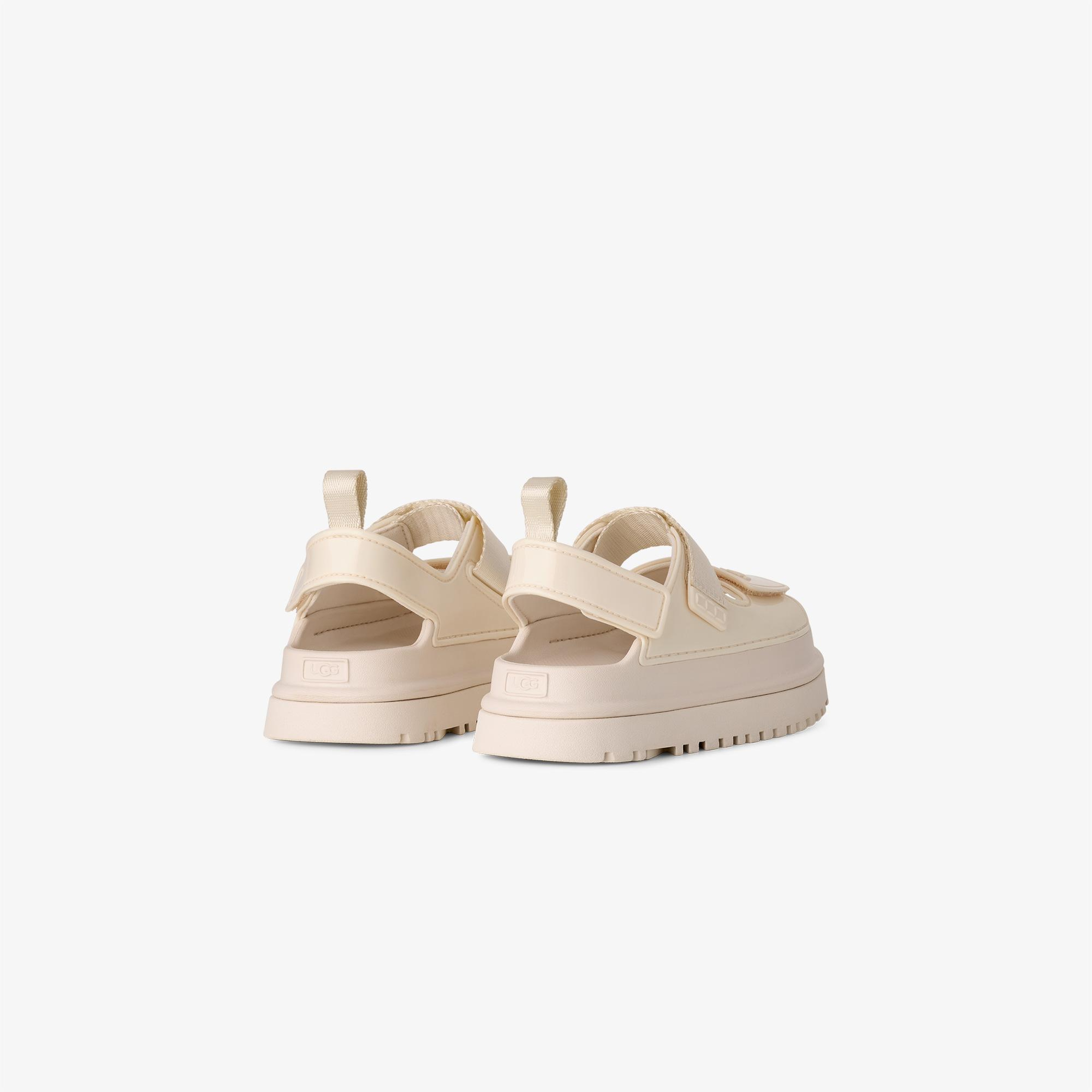 UGG Goldenglow Glossy Sparkles Çocuk Krem Rengi Sandalet