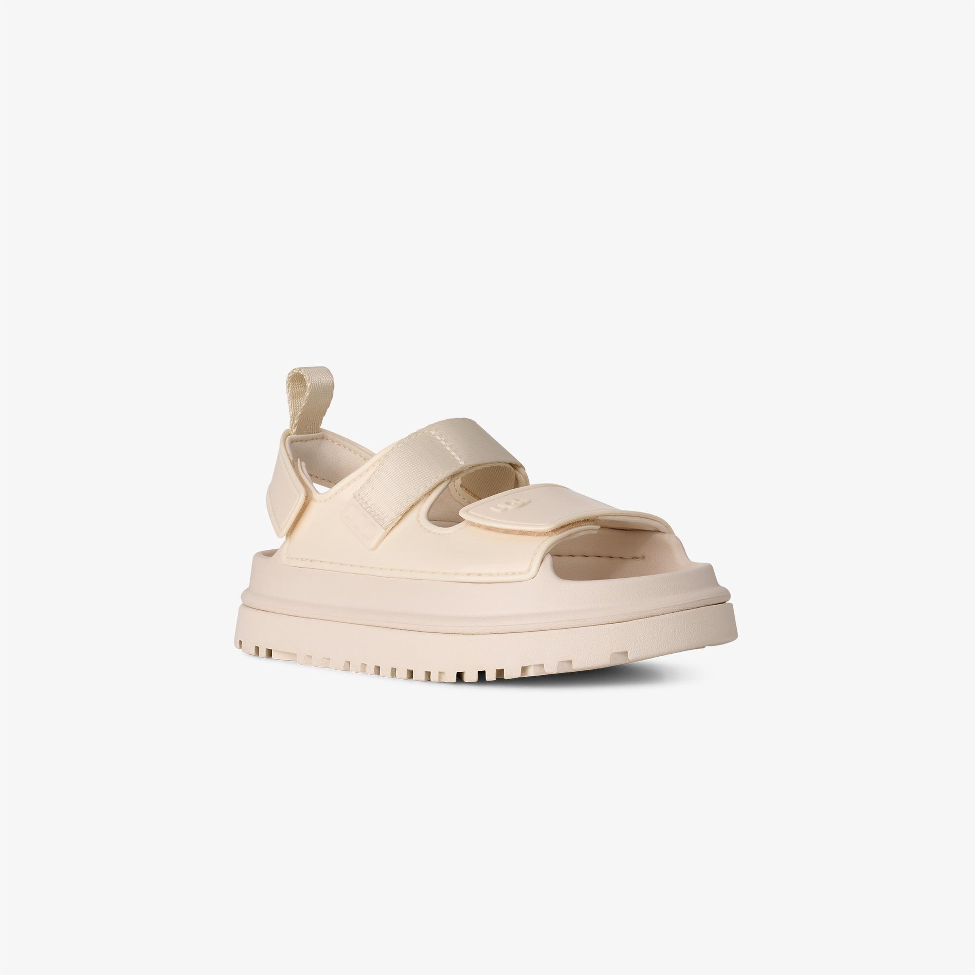 UGG Goldenglow Glossy Sparkles Çocuk Krem Rengi Sandalet
