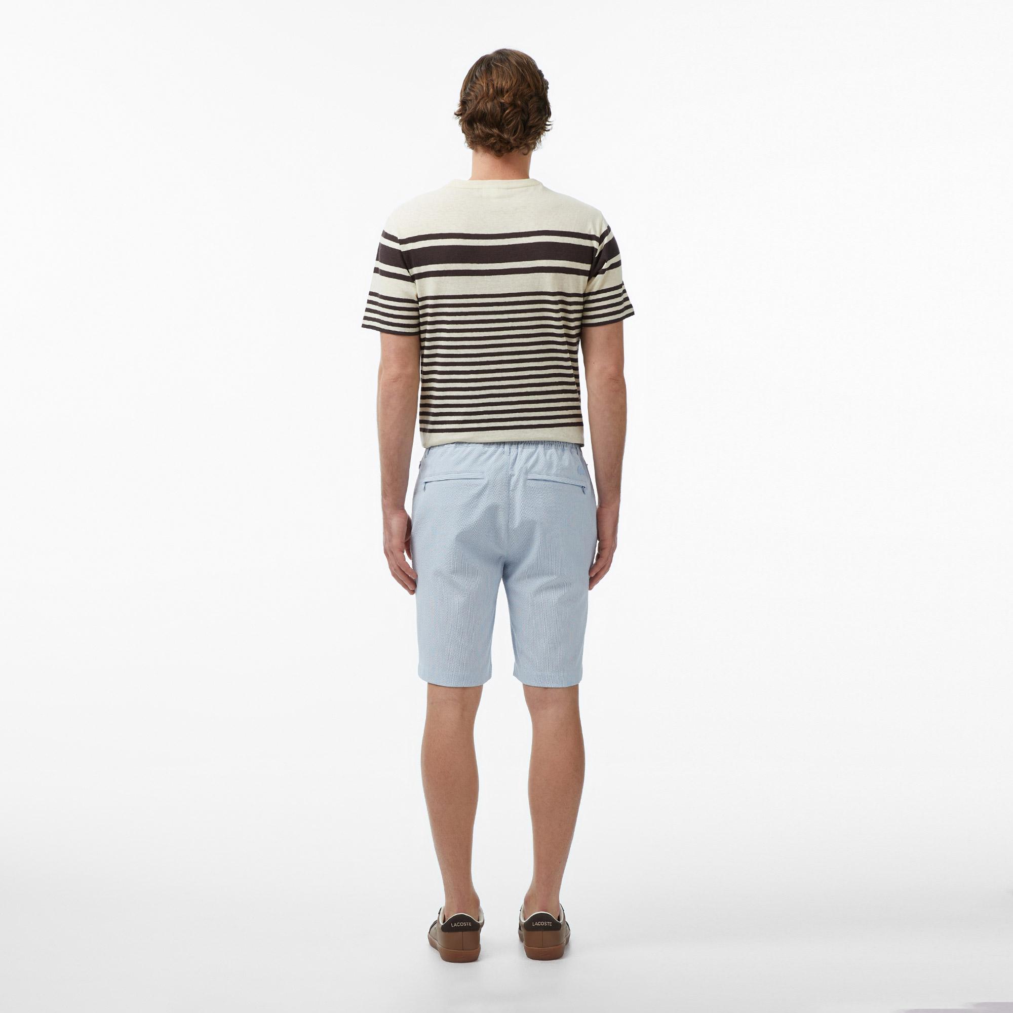 Lacoste Erkek Tapered Fit Mavi Bermuda Şort