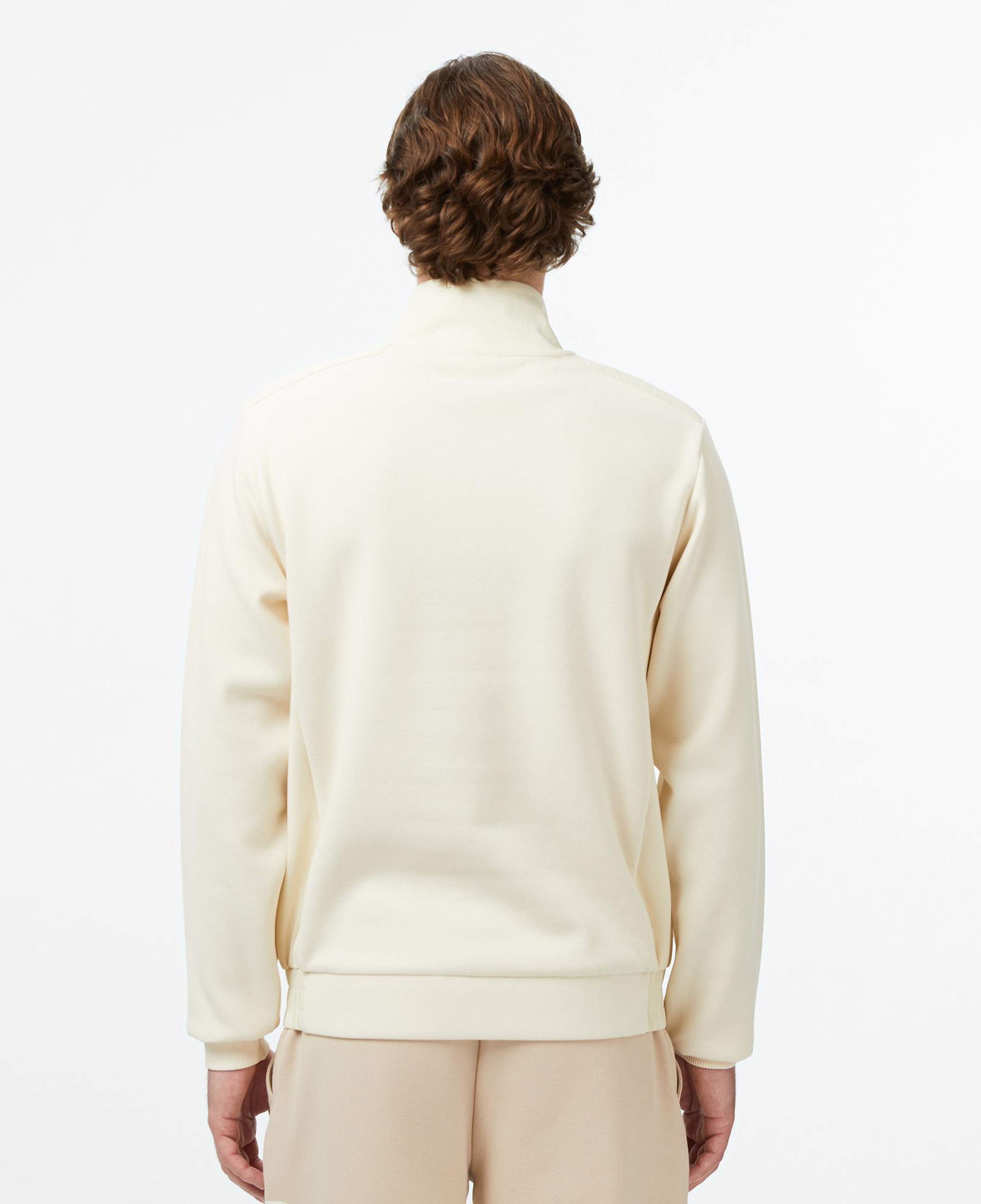 Lacoste Erkek Classic Fit Yarım Fermuarlı Bej Sweatshirt