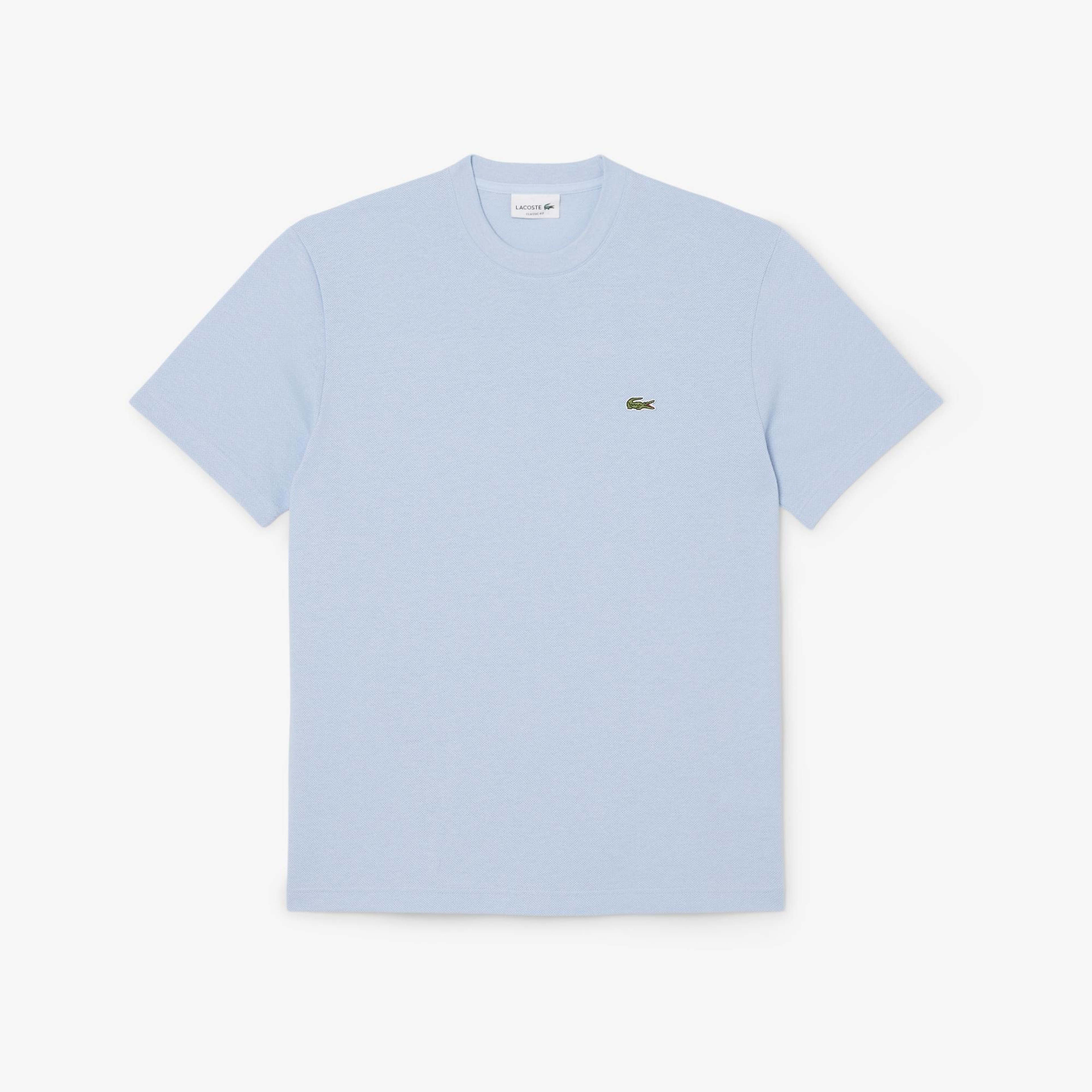 Lacoste Erkek Classic Fit Bisiklet Yaka Mavi T-Shirt