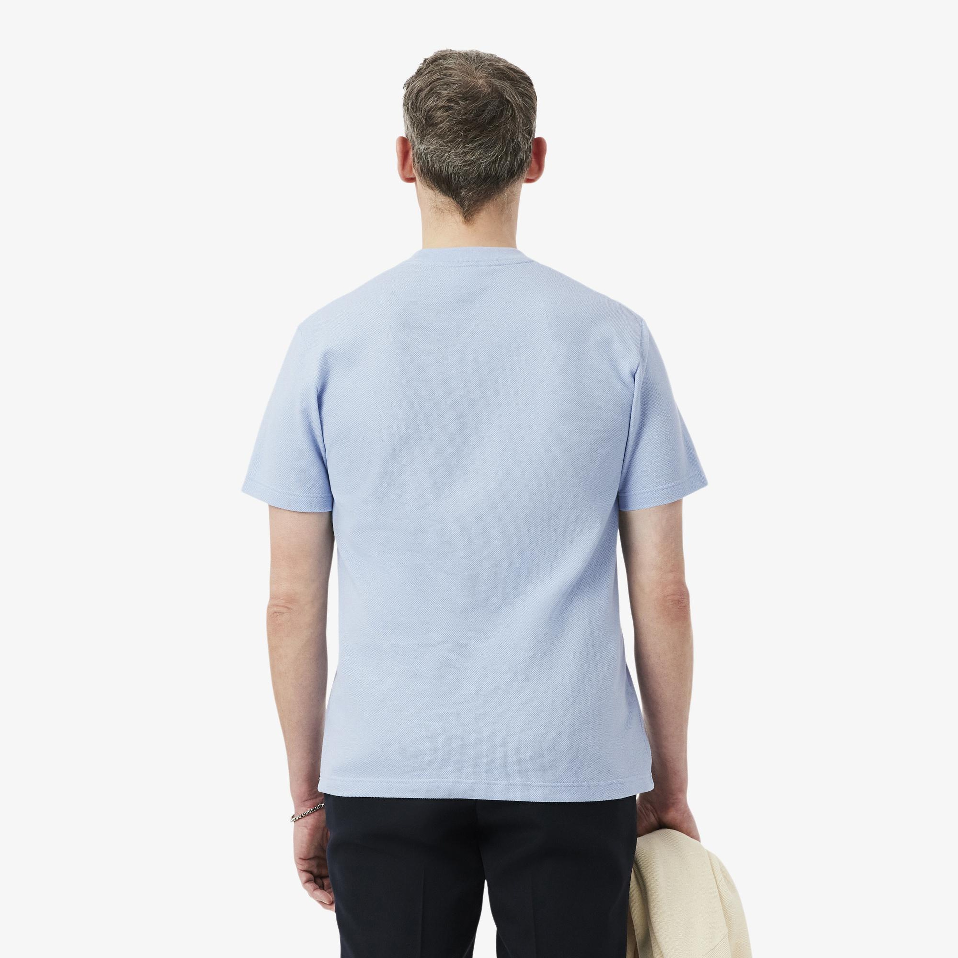 Lacoste Erkek Classic Fit Bisiklet Yaka Mavi T-Shirt
