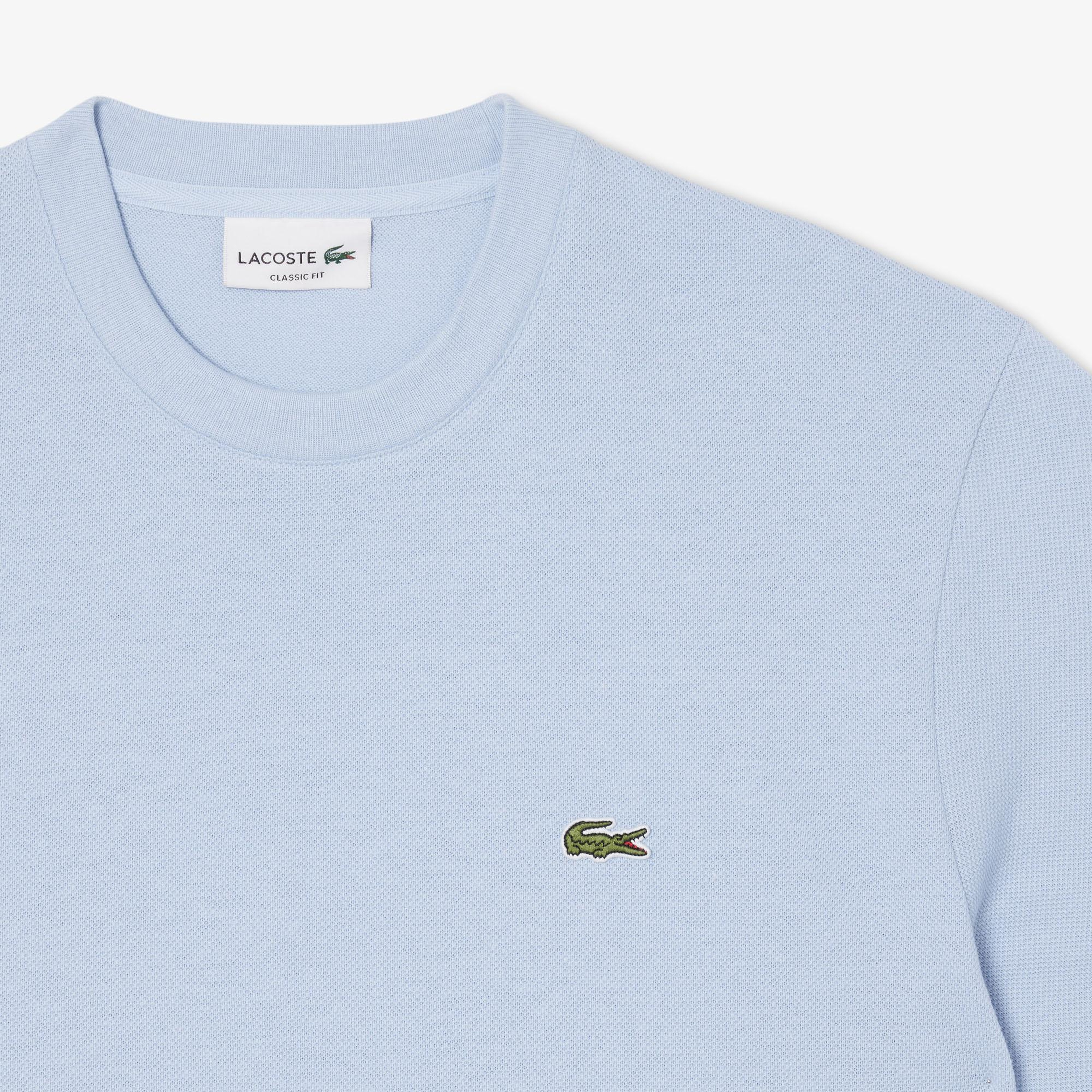 Lacoste Erkek Classic Fit Bisiklet Yaka Mavi T-Shirt