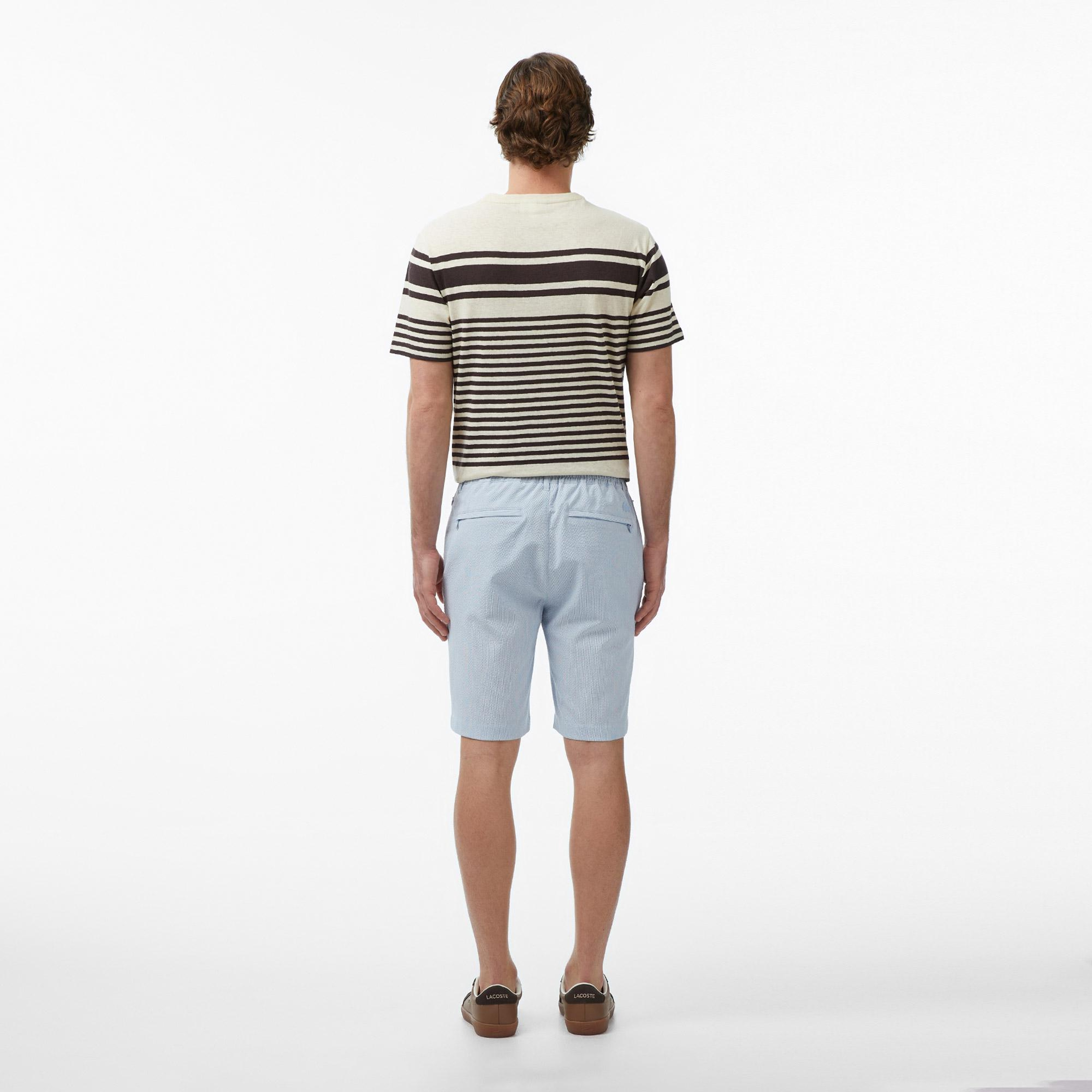 Lacoste Erkek Tapered Fit Mavi Bermuda Şort