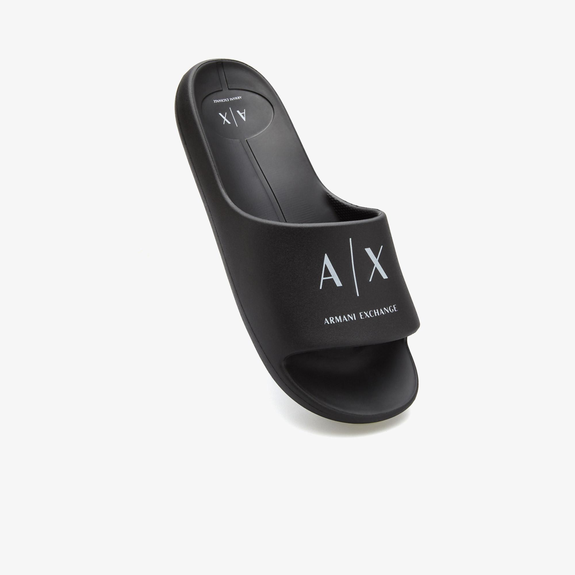 Armani Exchange Erkek Siyah Sandalet