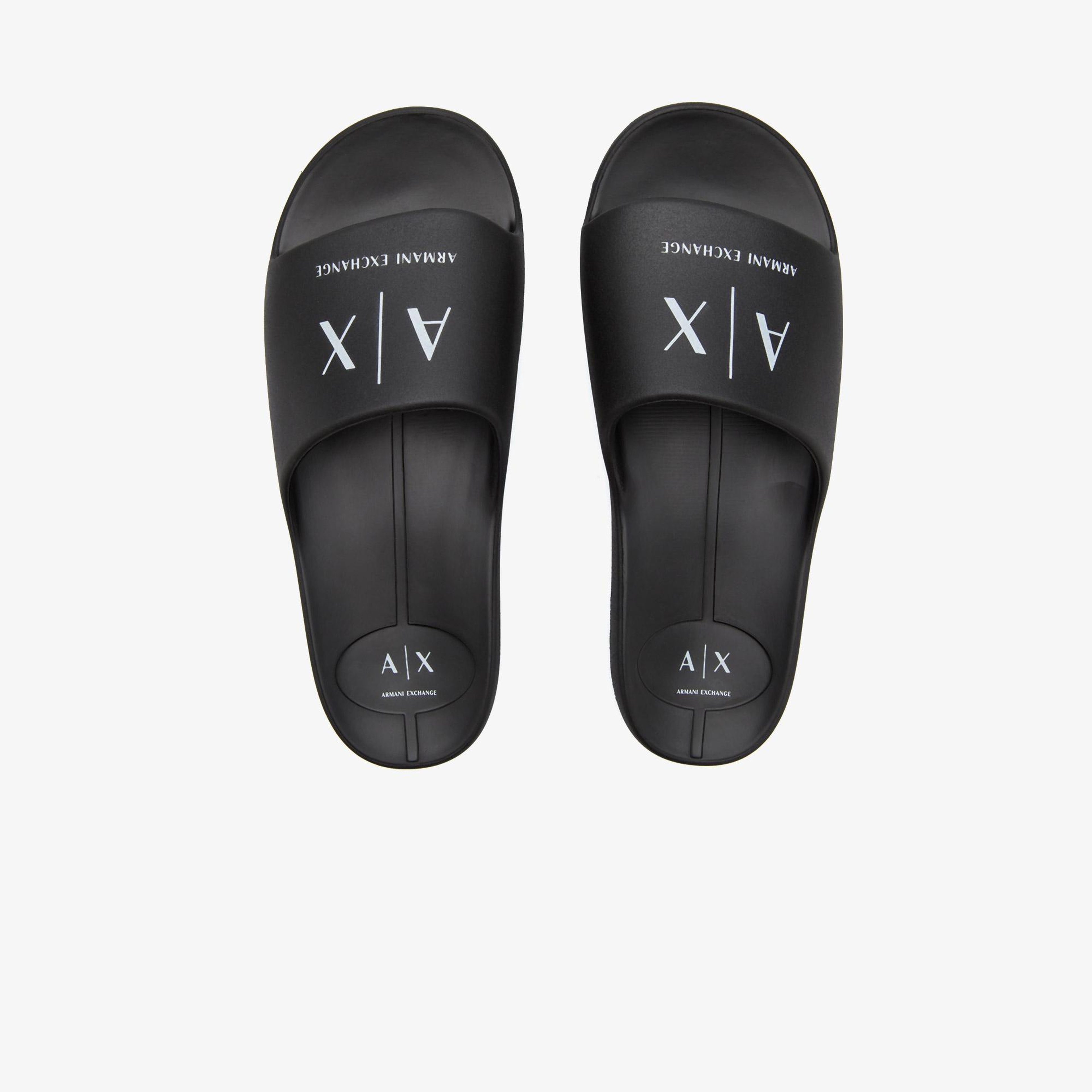 Armani Exchange Erkek Siyah Sandalet