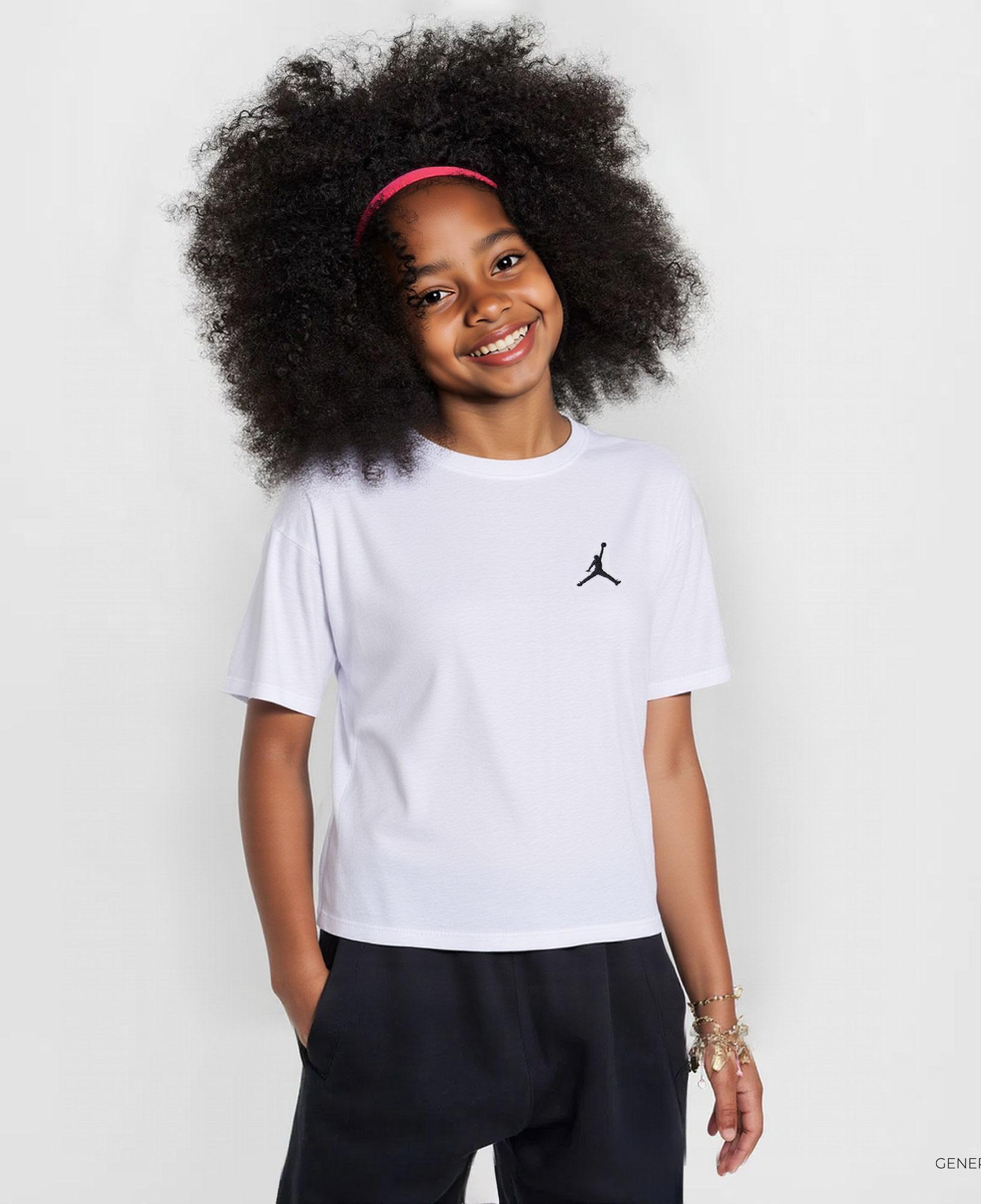 Jordan Brooklyn Essentials Çocuk Beyaz T-Shirt