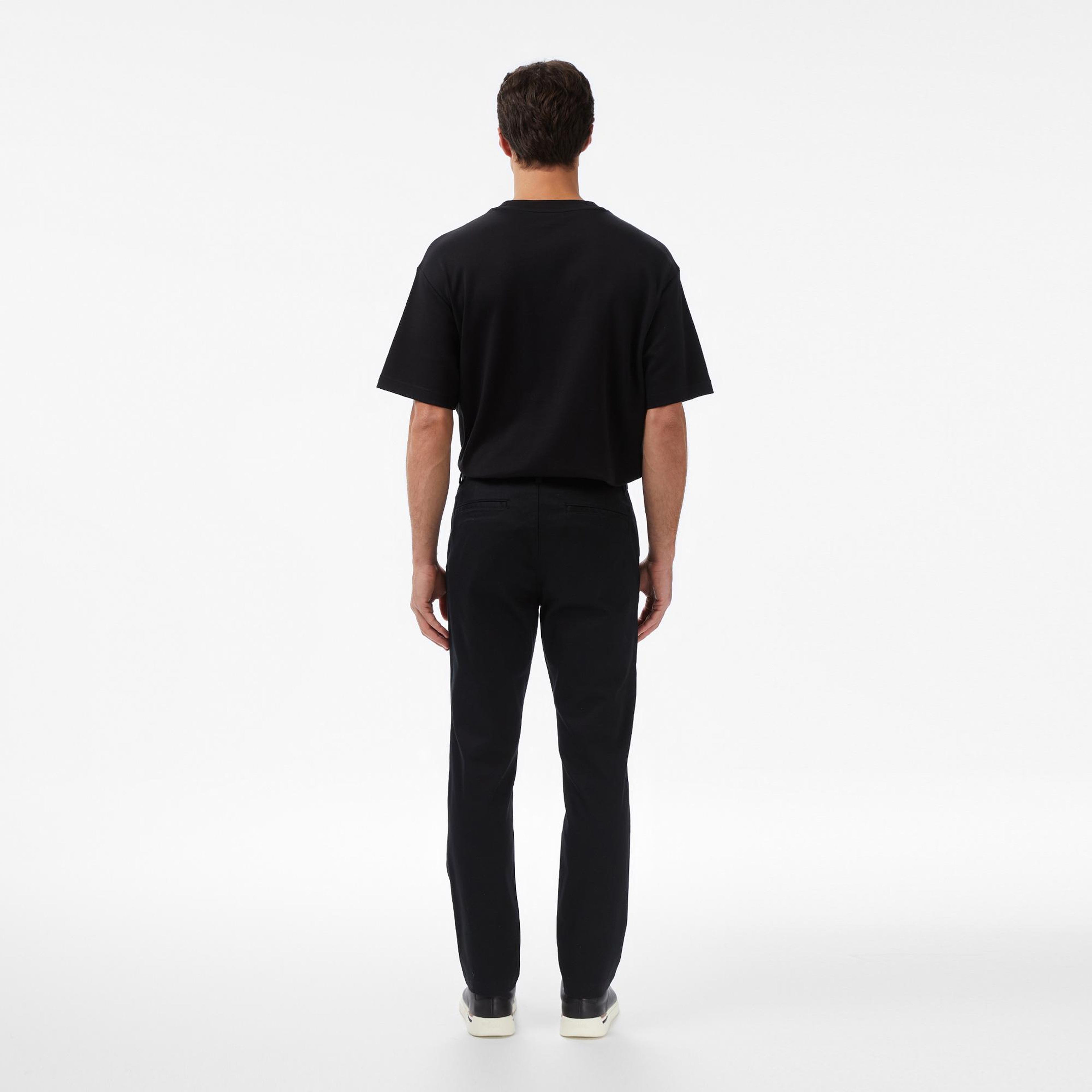 Calvin Klein Slim Cotton Stretch Chino Erkek Siyah Pantolon
