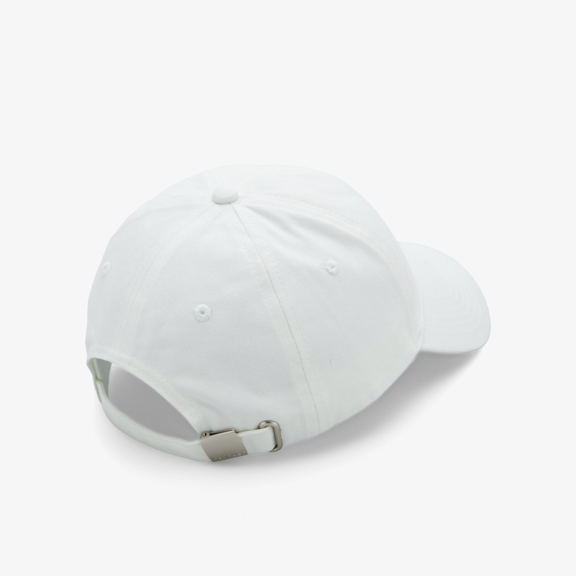Calvin Klein Monologo Embroidery Baseball Kadın Beyaz Şapka