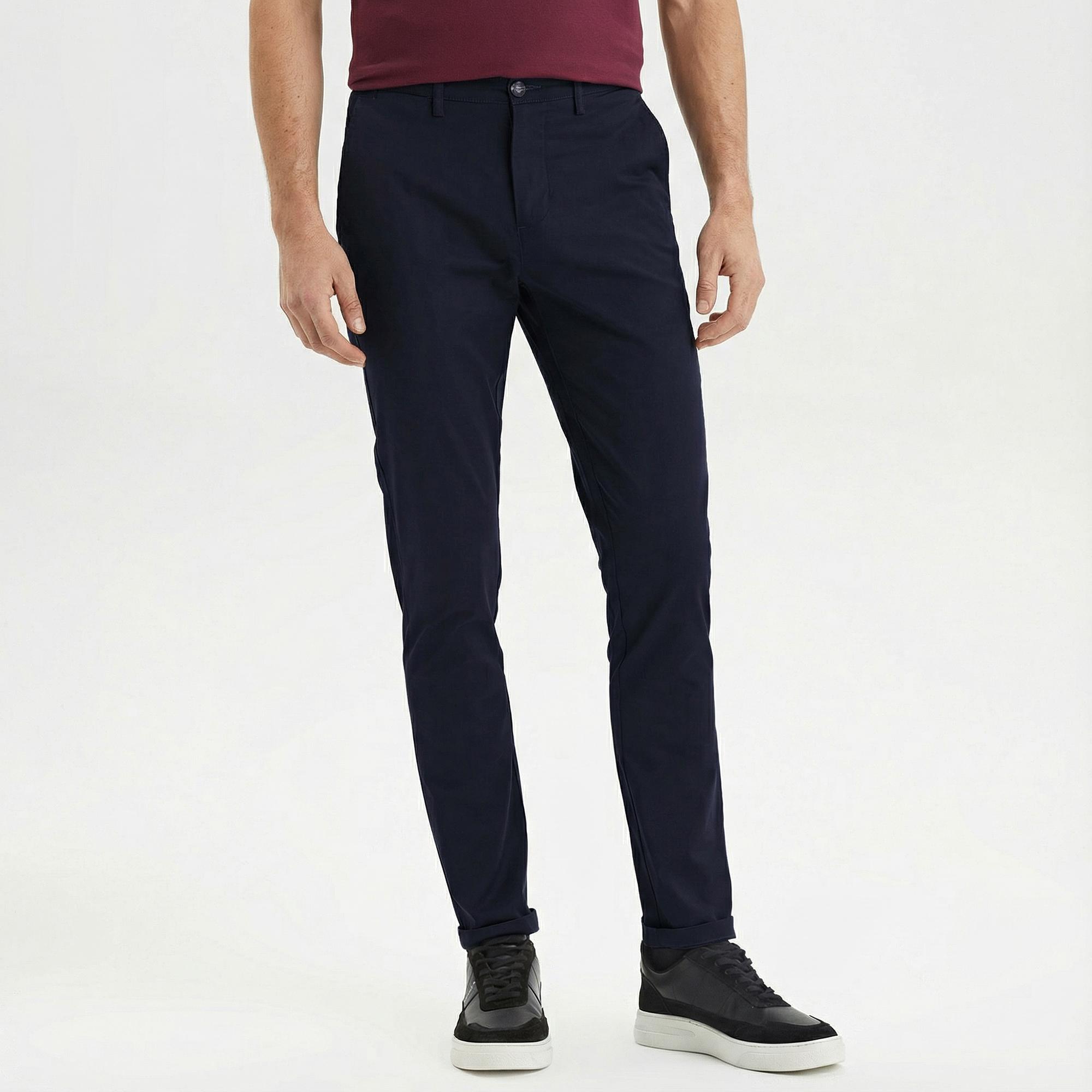 Nautica Erkek Lacivert Slim Fit Chino Pantolon