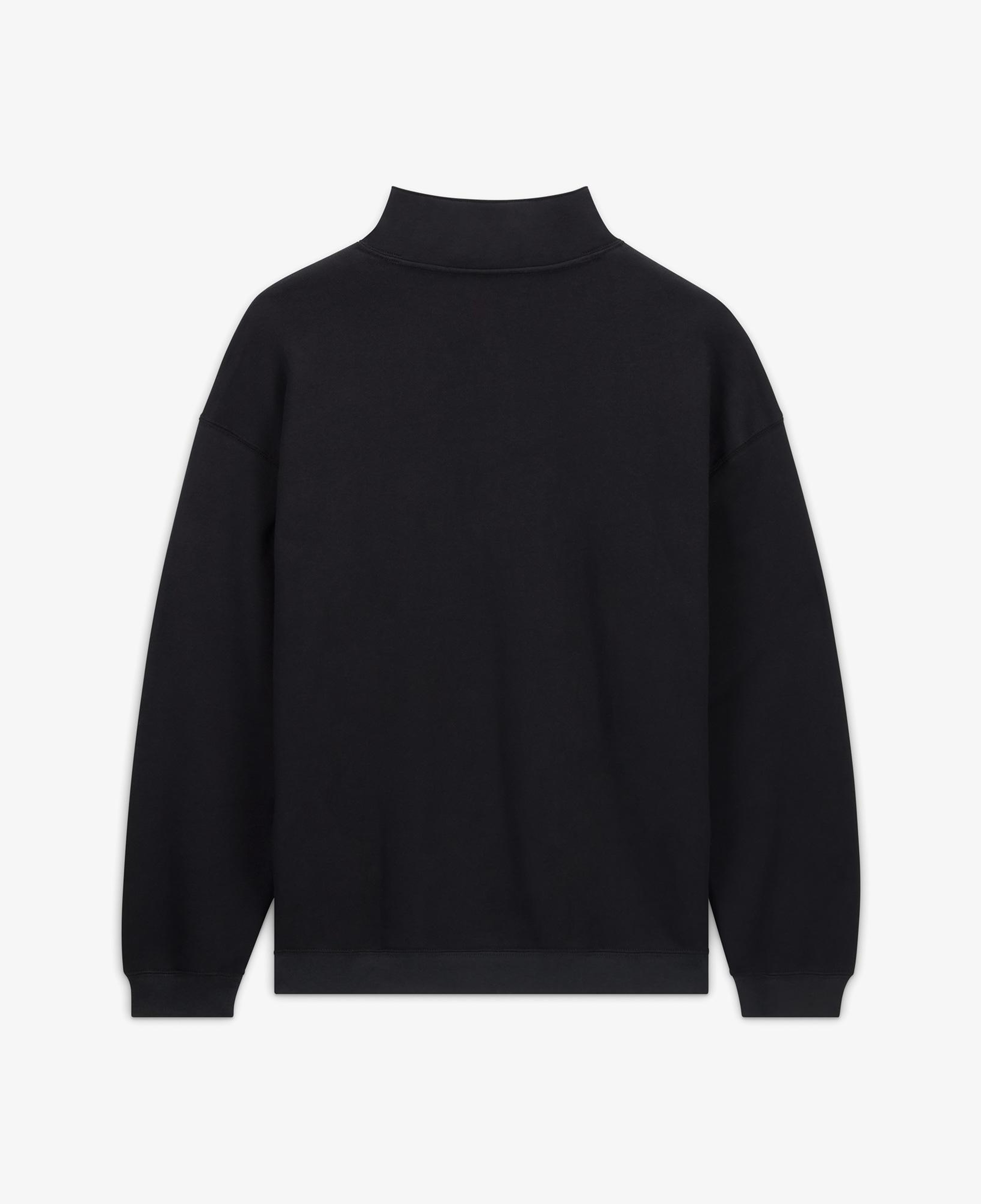 Converse Erkek Loose Fit Yarım Fermuarlı Siyah Sweatshirt