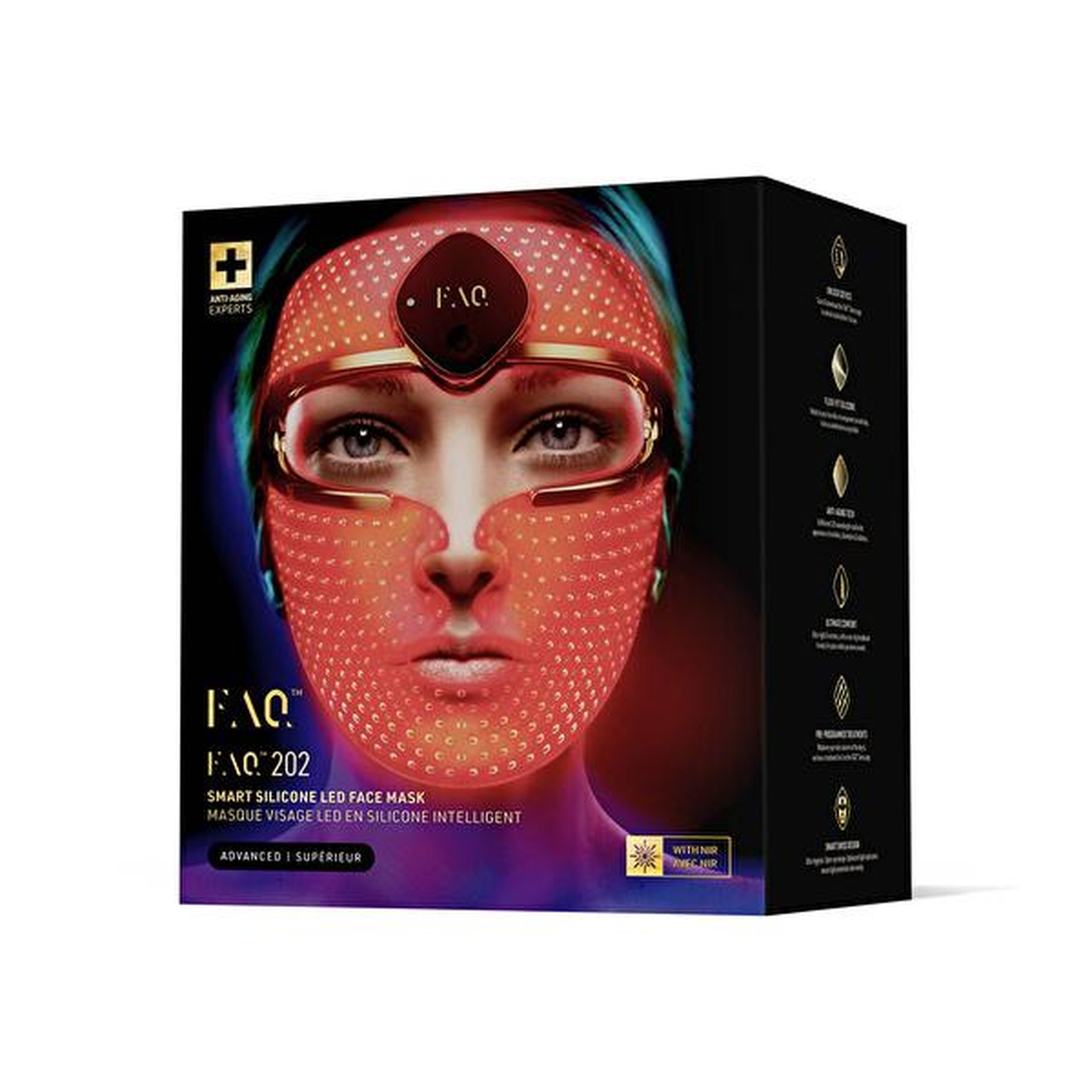 FOREO FAQ 202 Yaşlanma Karşıtı Silikon LED Yüz Maskesi