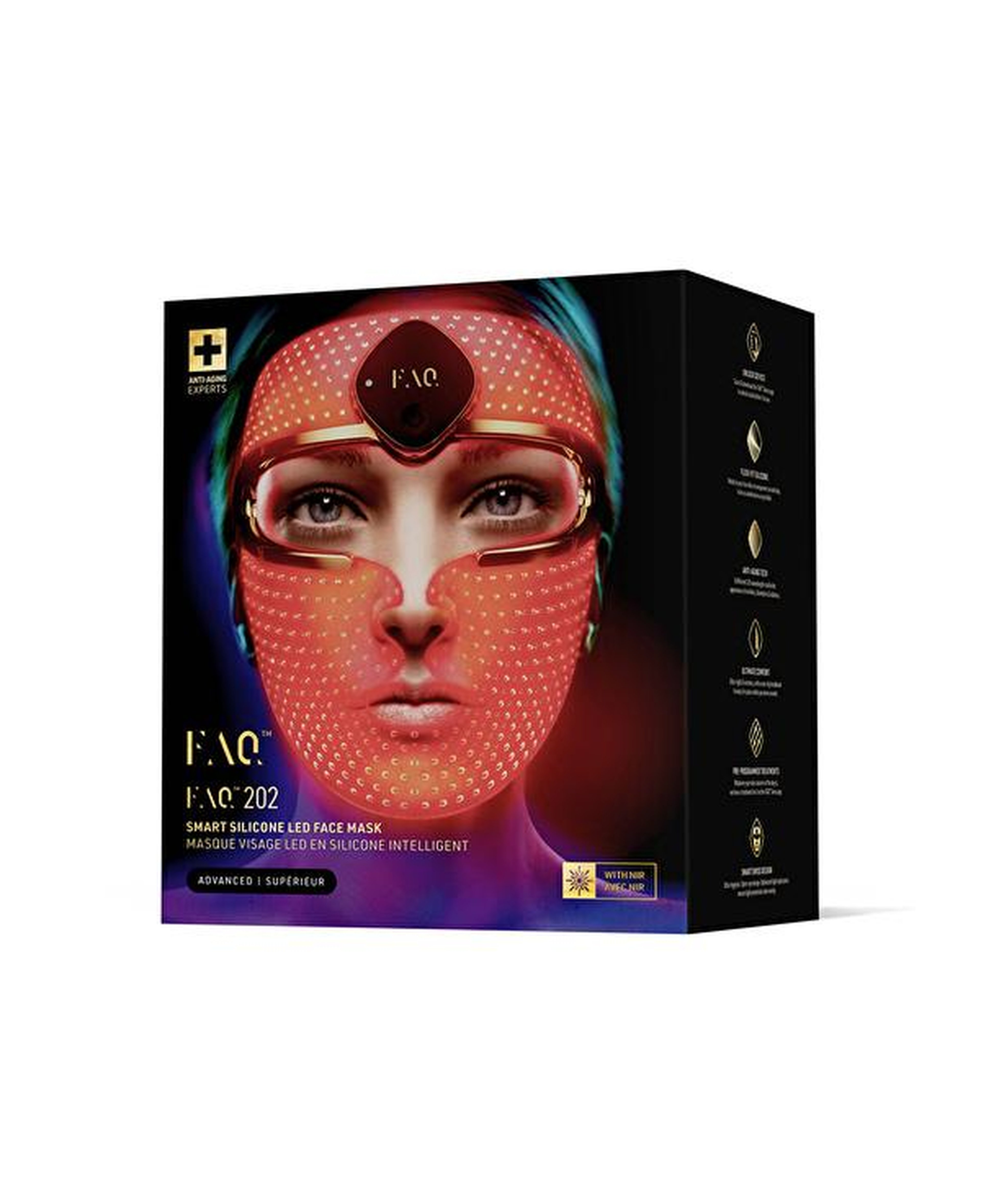 FOREO FAQ 202 Yaşlanma Karşıtı Silikon LED Yüz Maskesi