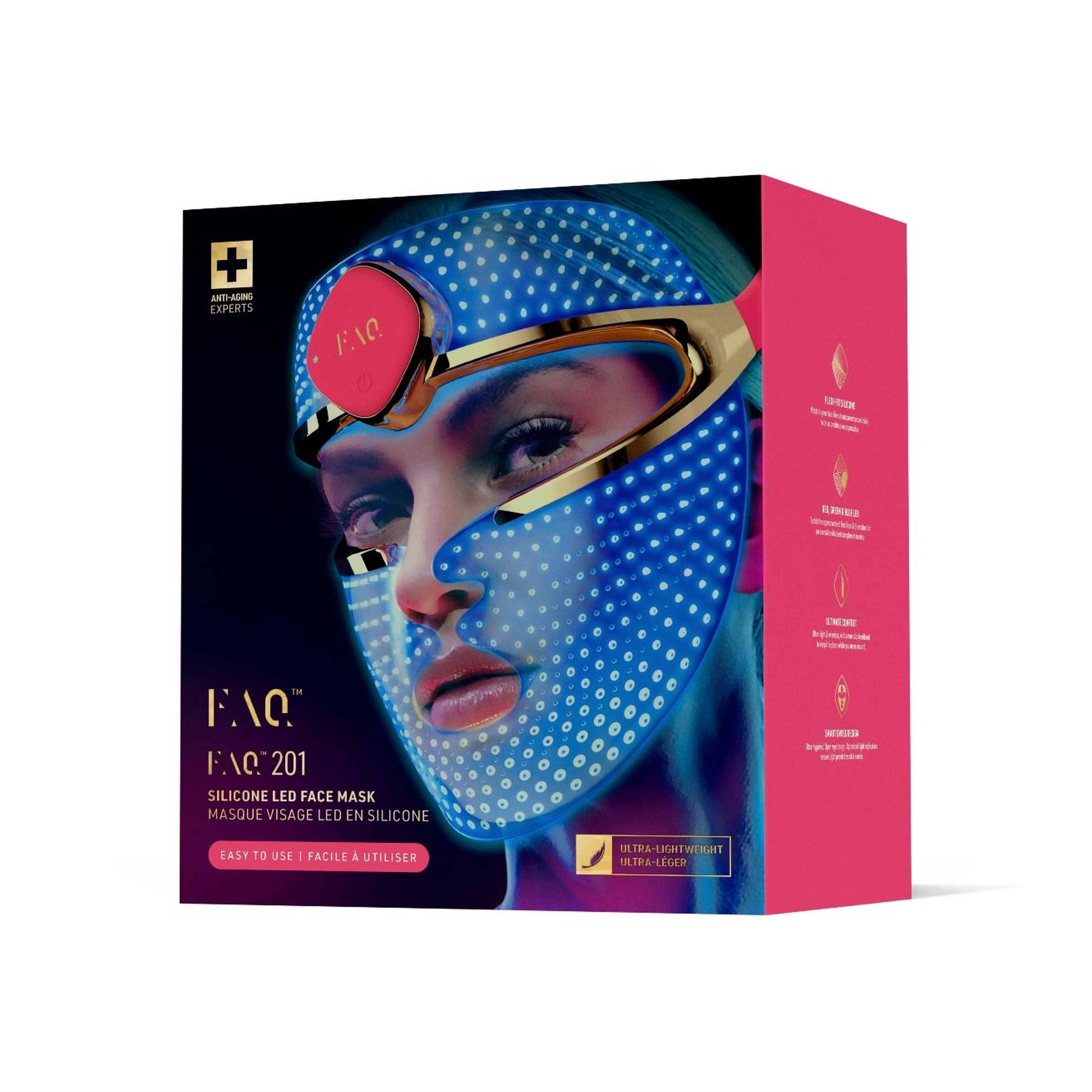 FOREO FAQ 201 Yaşlanma Karşıtı Silikon LED Yüz Maskesi