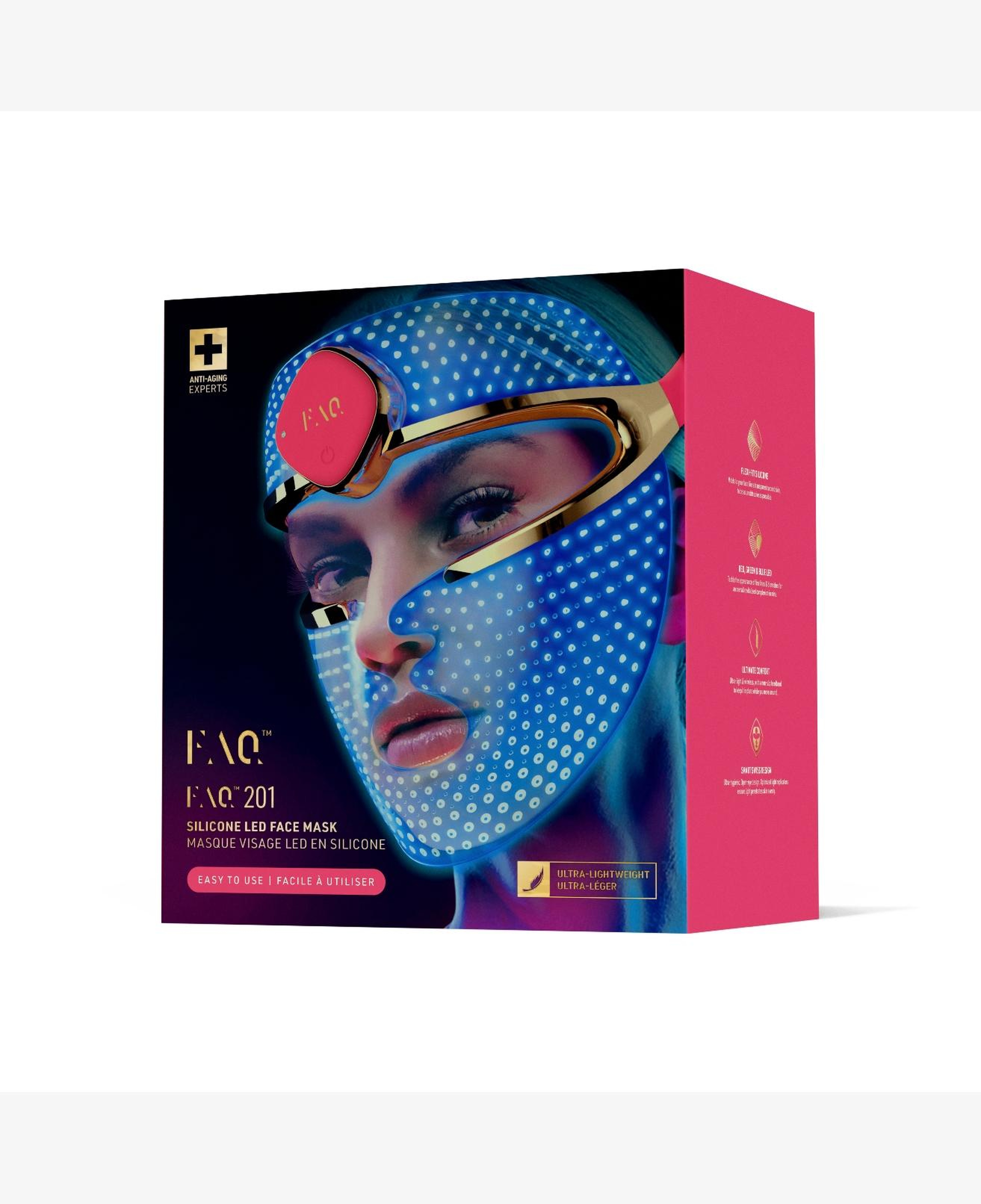 FOREO FAQ 201 Yaşlanma Karşıtı Silikon LED Yüz Maskesi
