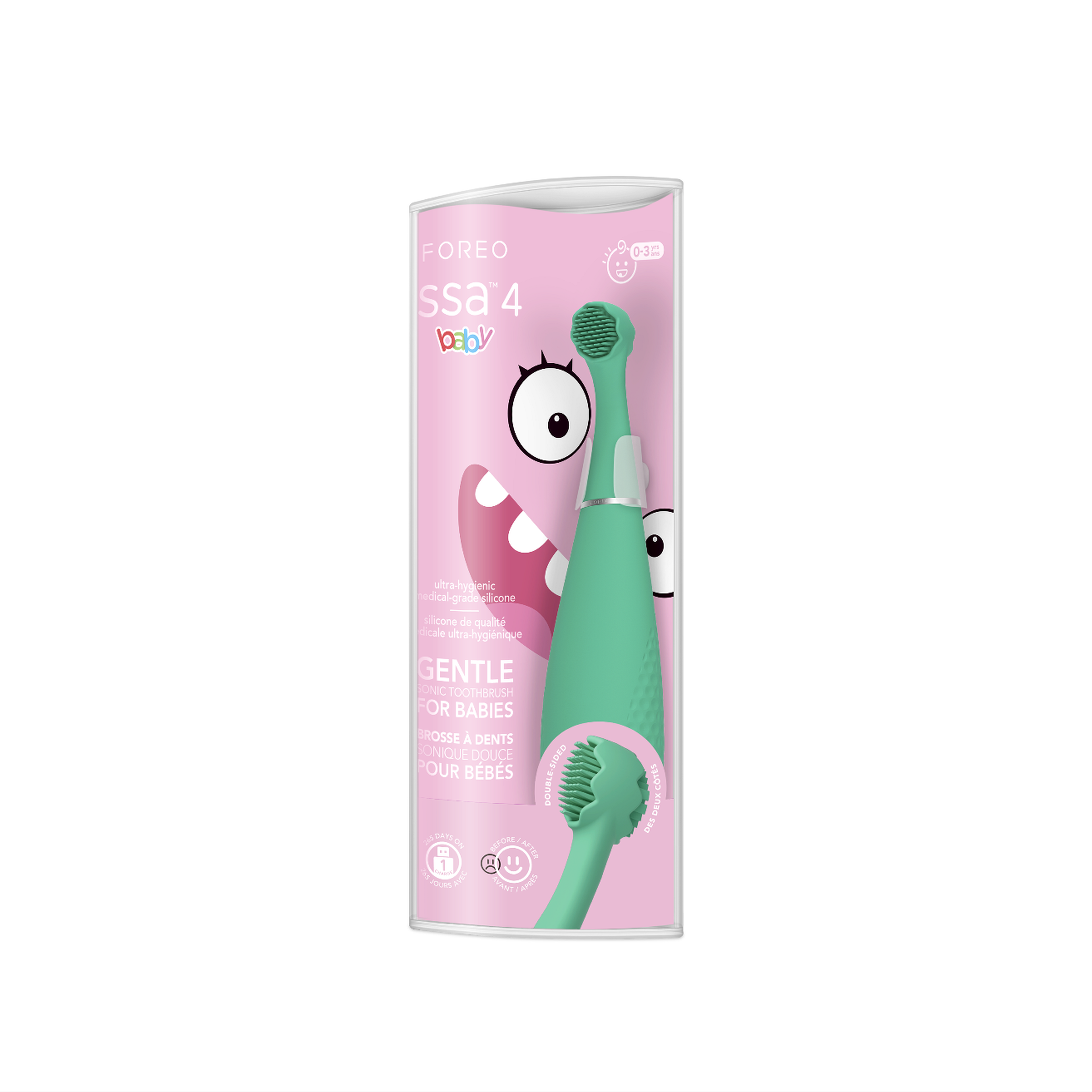 FOREO ISSA 4 baby - Bebekler İçin Sonic Diş Fırçası, Kiwi Green