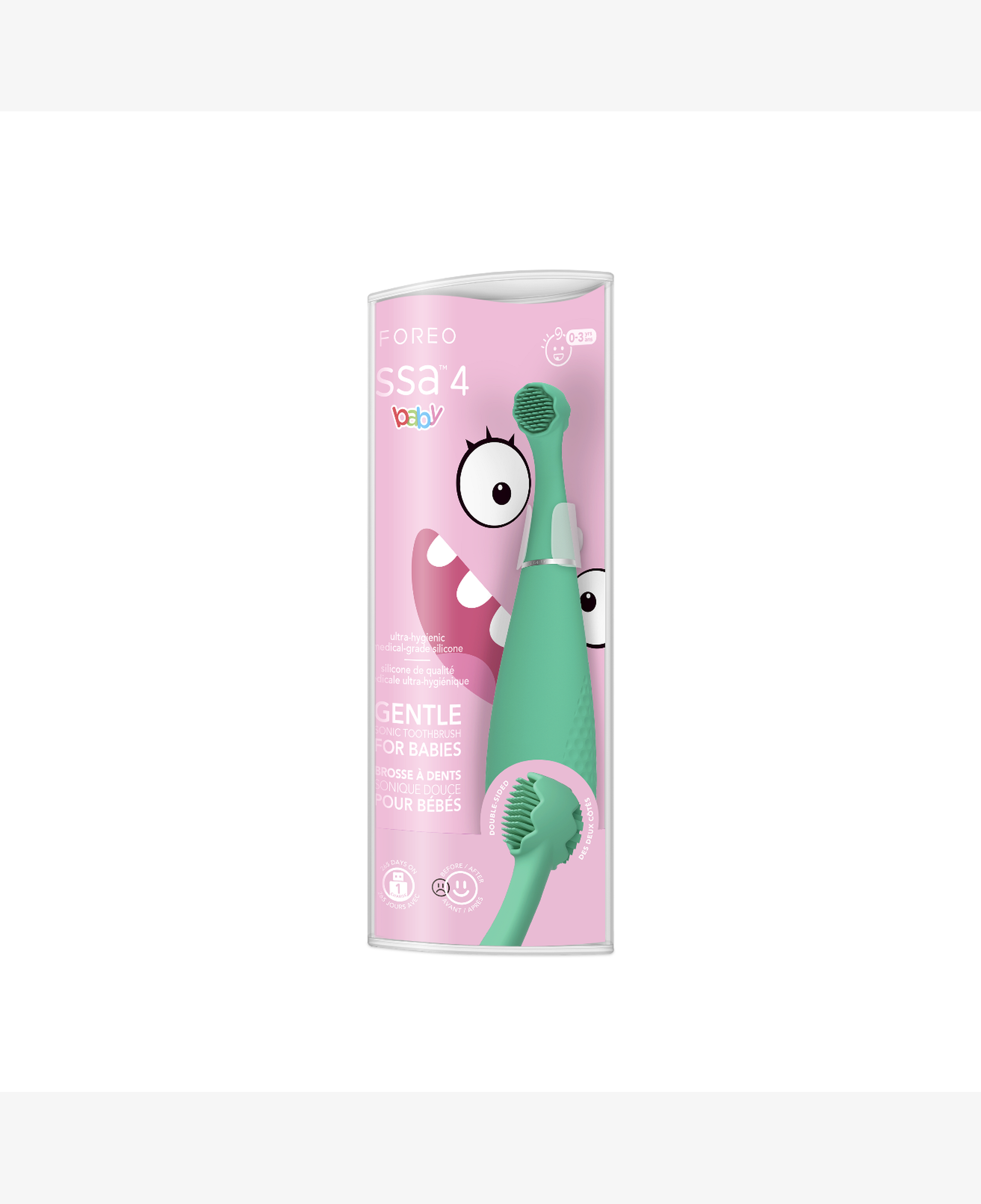 FOREO ISSA 4 baby - Bebekler İçin Sonic Diş Fırçası, Kiwi Green