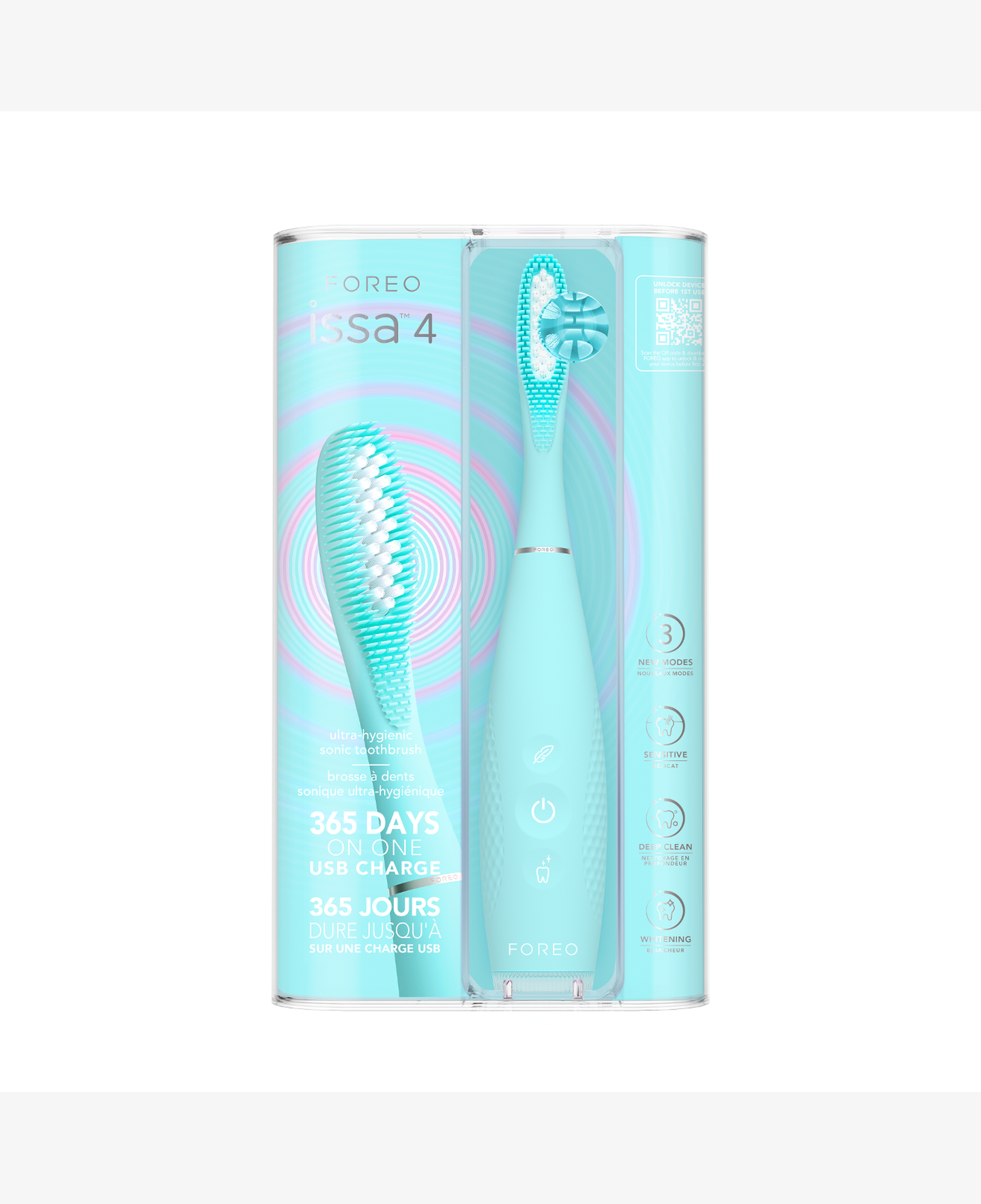 FOREO ISSA 4 Hybrid Silikon Diş Fırçası, Arctic Blue