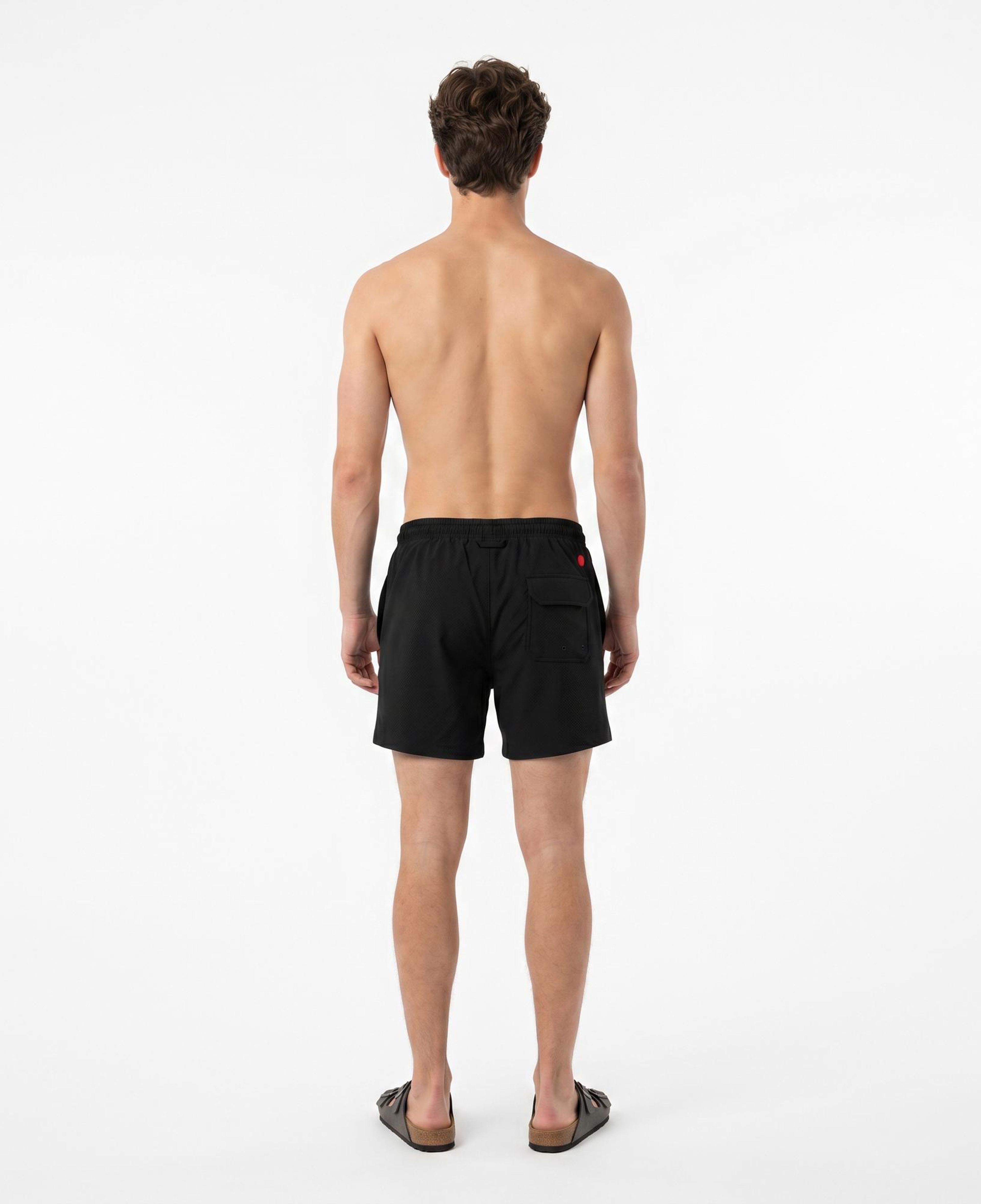 UNITED4 Comfort Fit Erkek Siyah Deniz Şortu