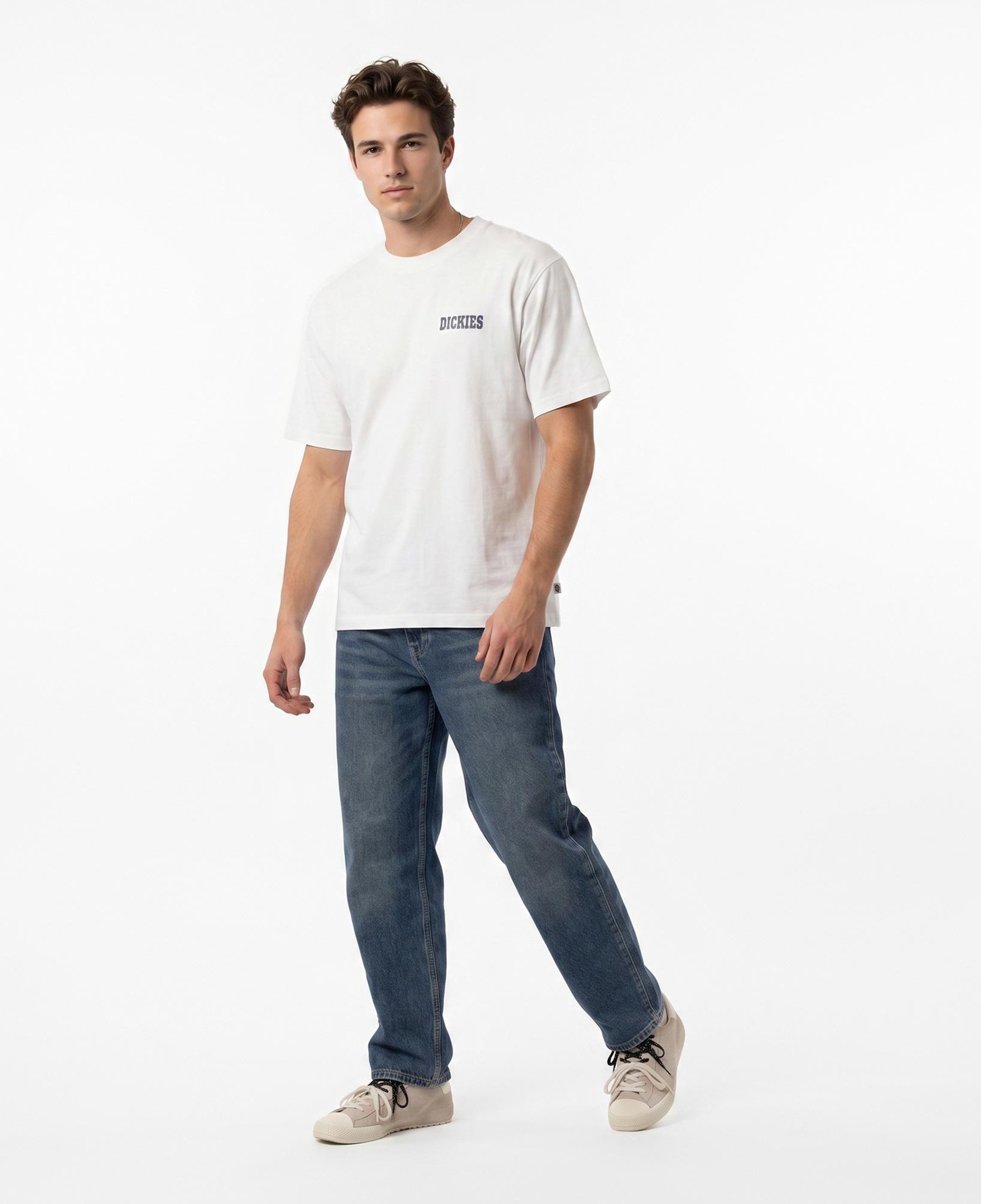 Dickies Plain City Erkek Beyaz T-Shirt