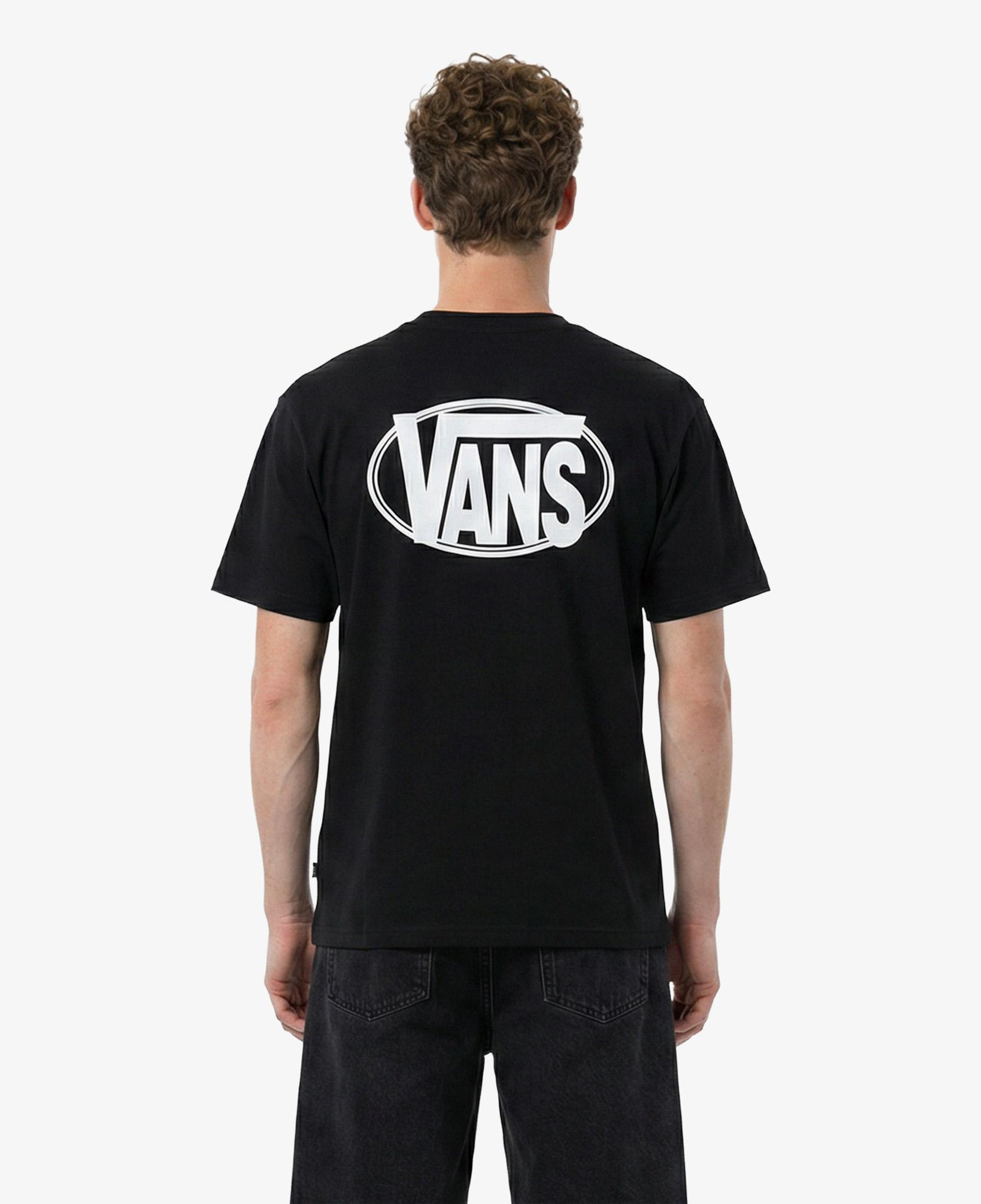 Vans Oval Logo Loose Erkek Siyah T-Shirt