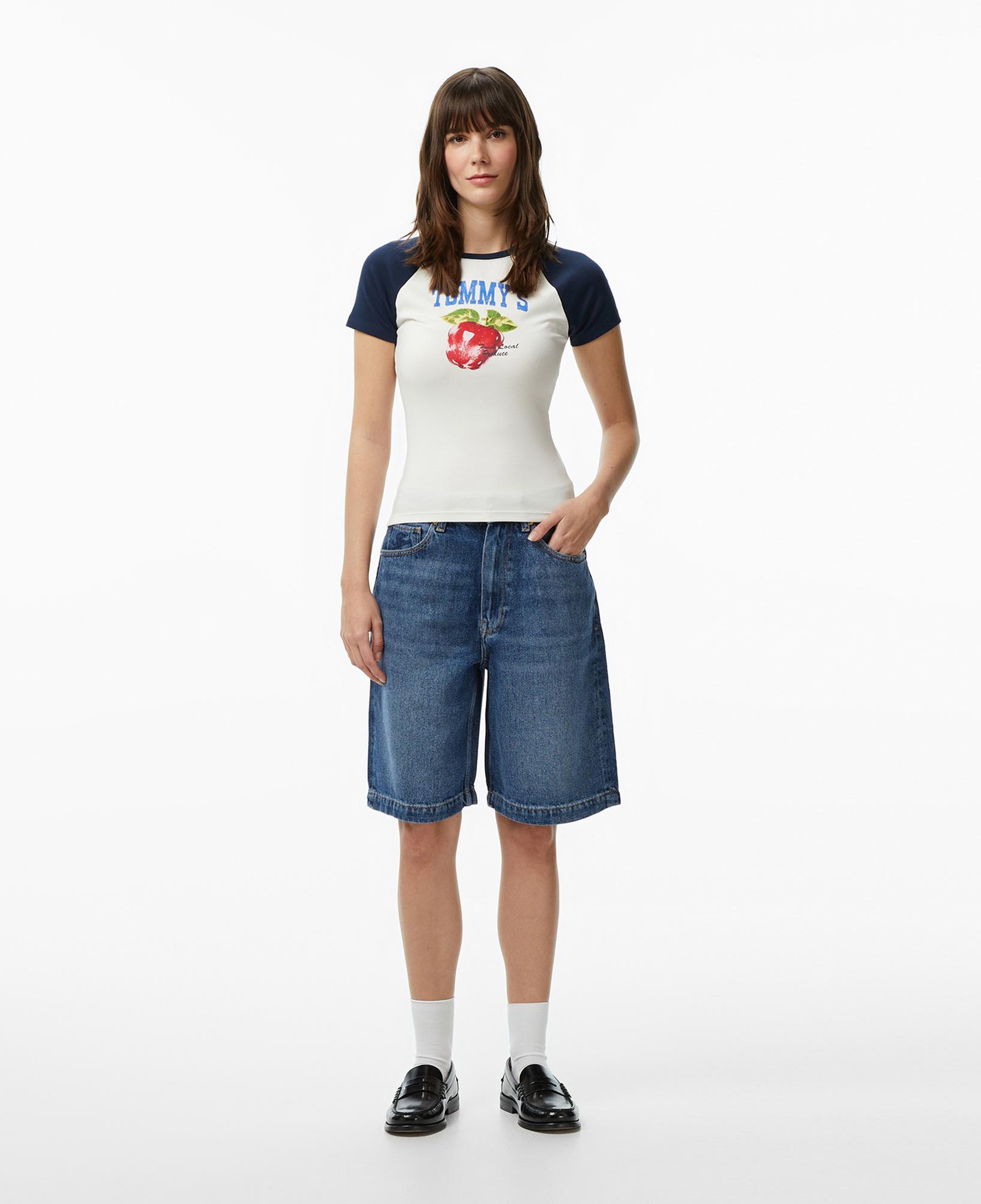 Tommy Hilfiger Fluid Vintage Tencel Kadın Mavi Şort