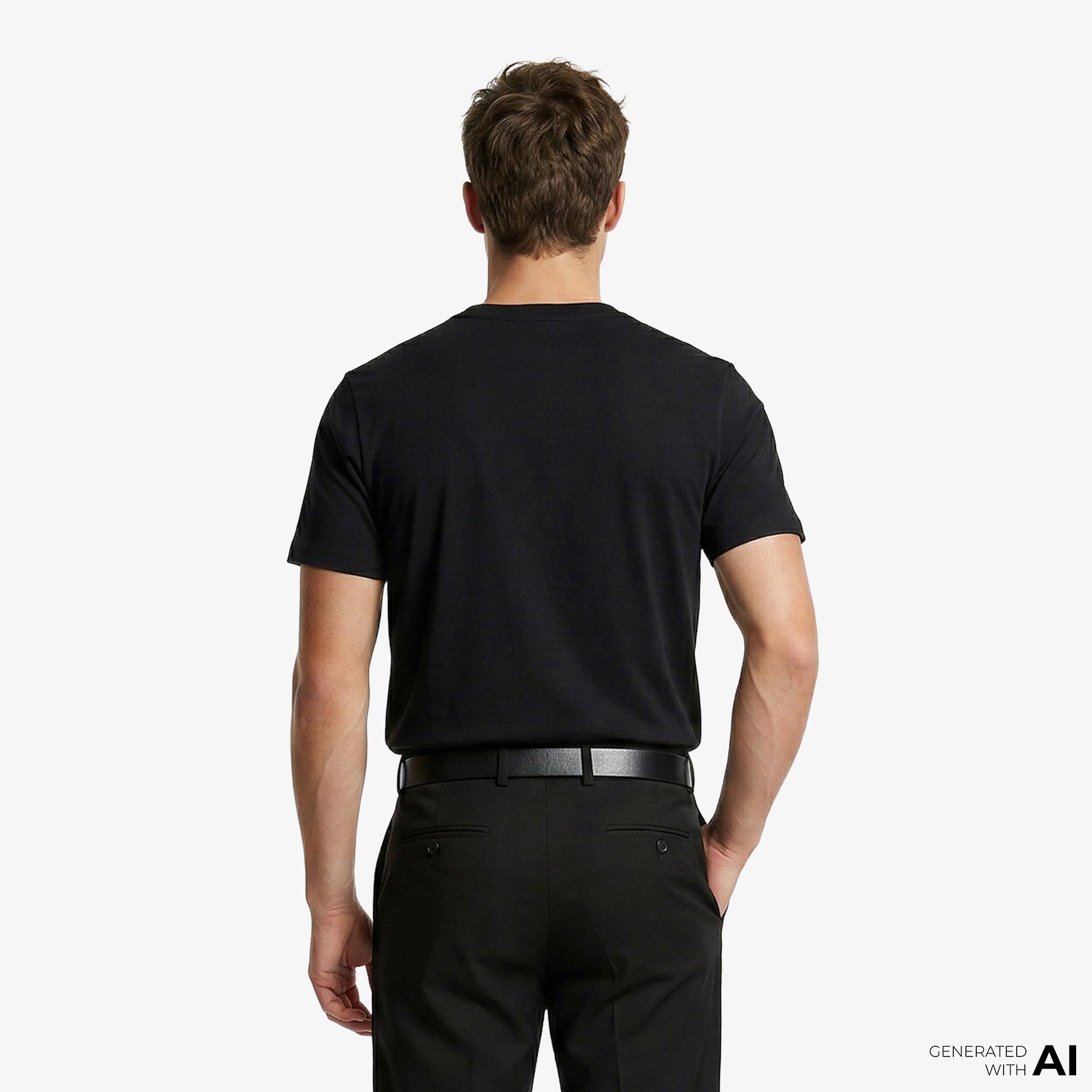 Calvin Klein Classic Foil Monologo Kadın Siyah T-Shirt
