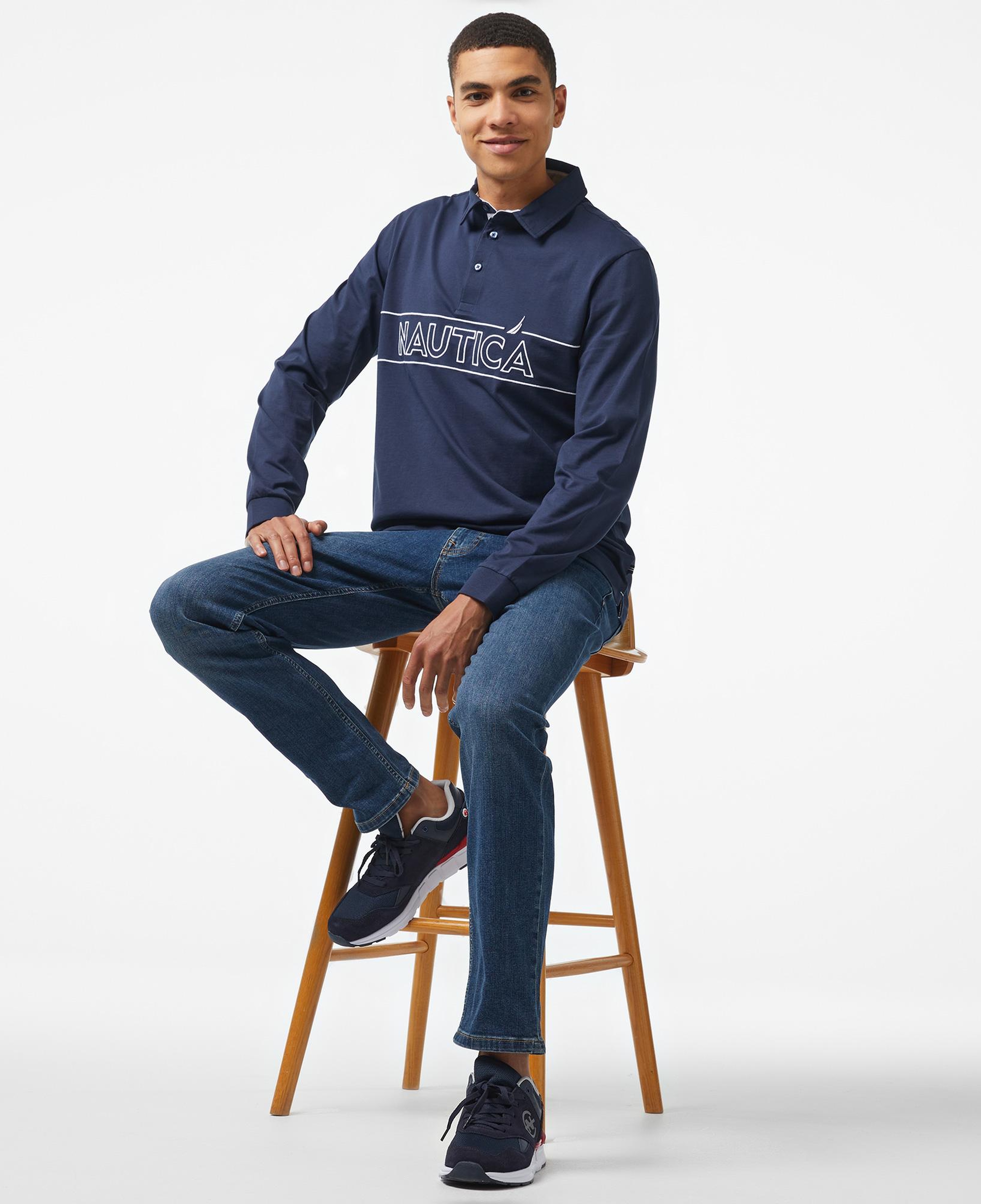 Nautica Erkek Mavi Jean Pantolon