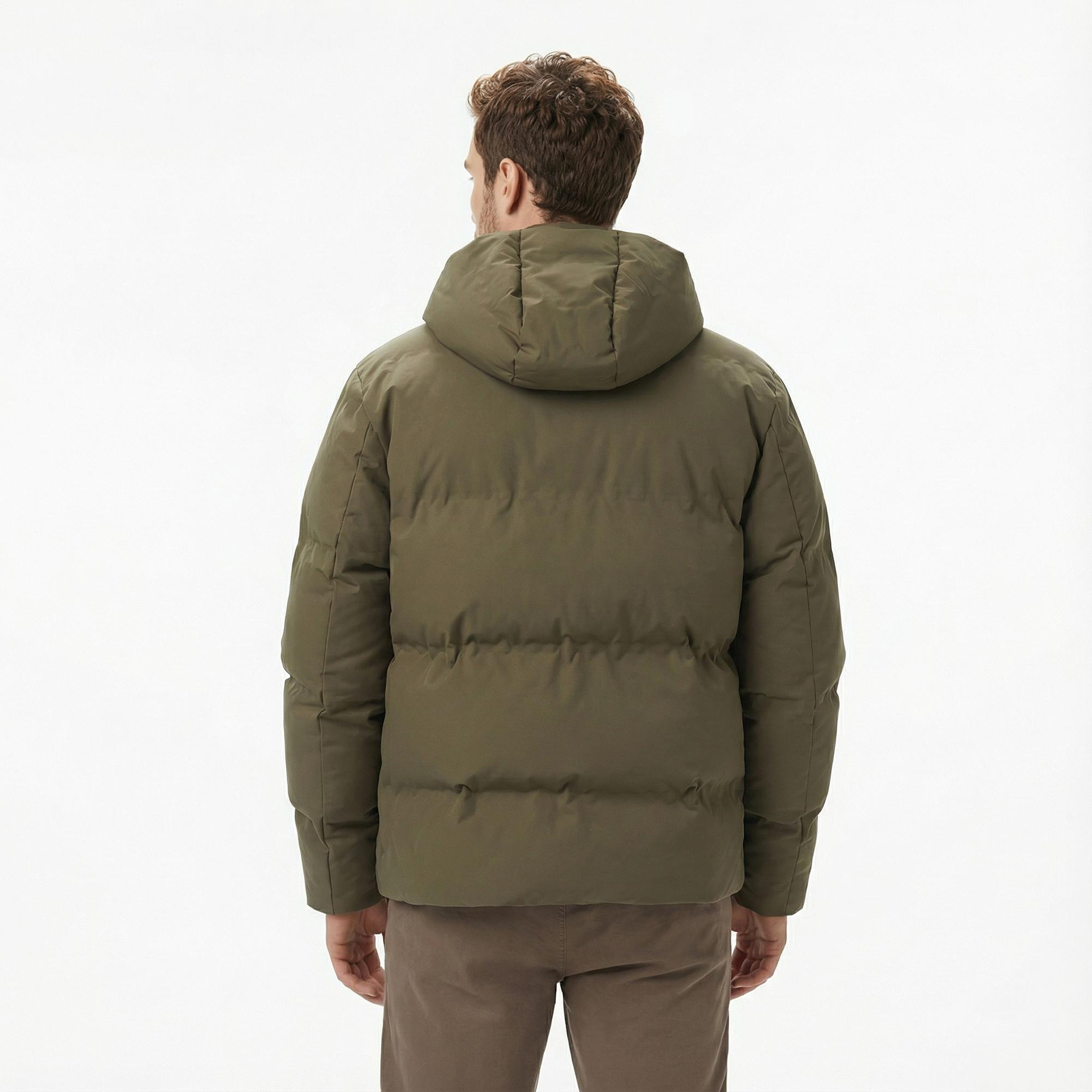 Nautica Erkek Yeşil Regular Fit Mont