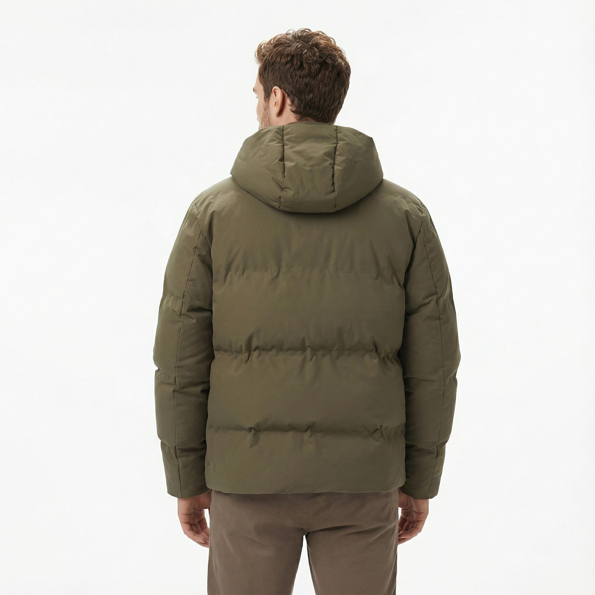 Nautica Erkek Yeşil Regular Fit Mont