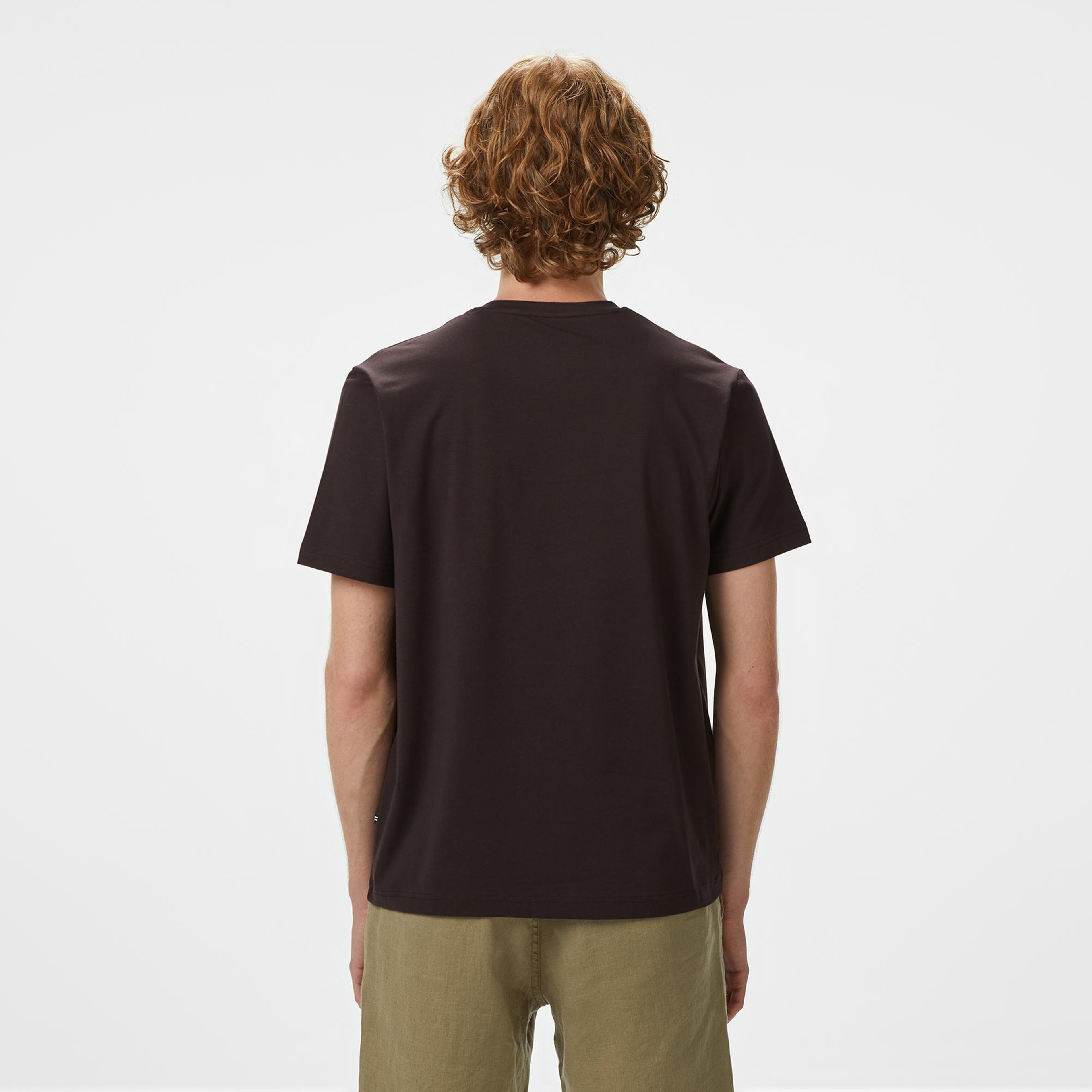 Nautica Erkek Kahverengi Classic Fit T-Shirt