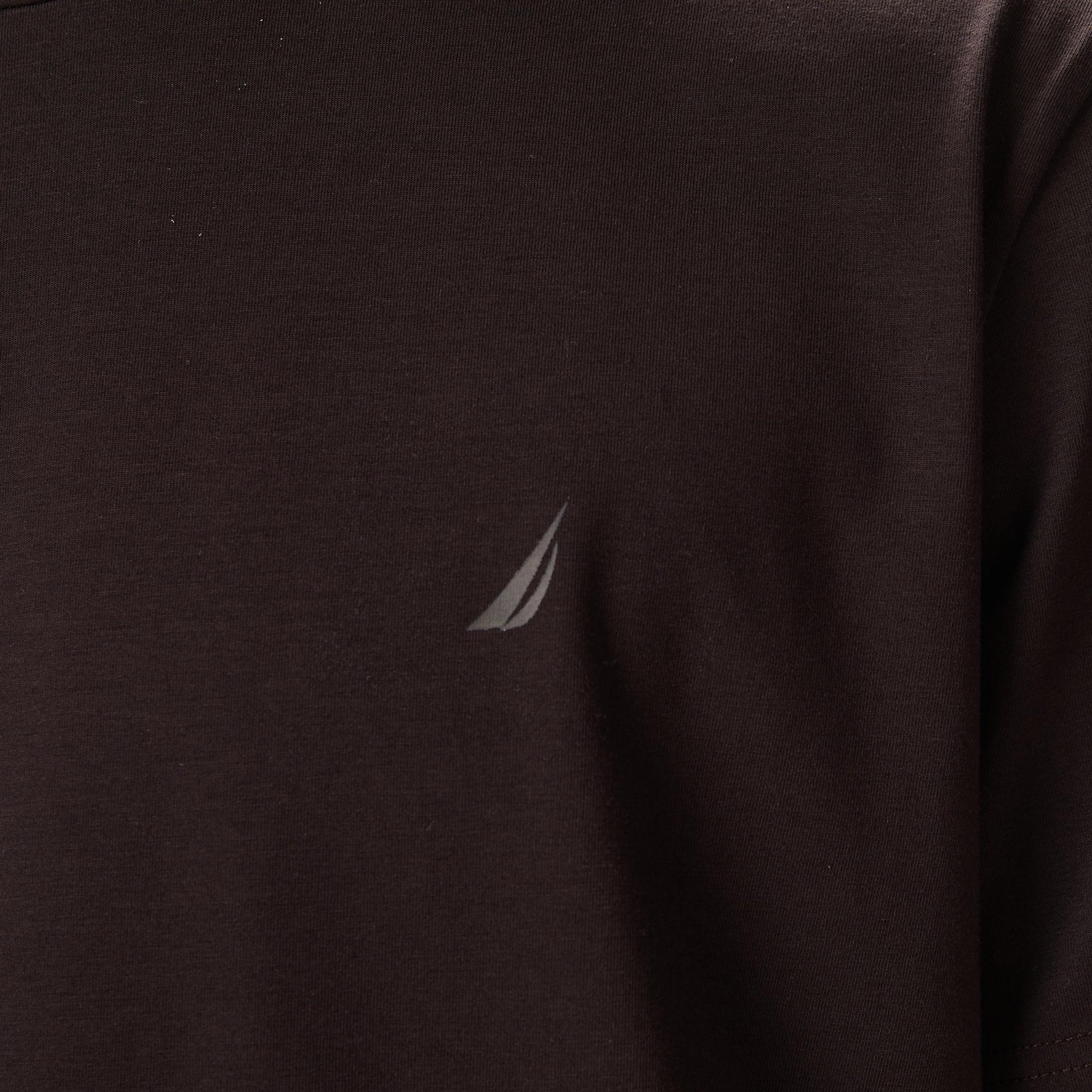 Nautica Erkek Kahverengi Classic Fit T-Shirt
