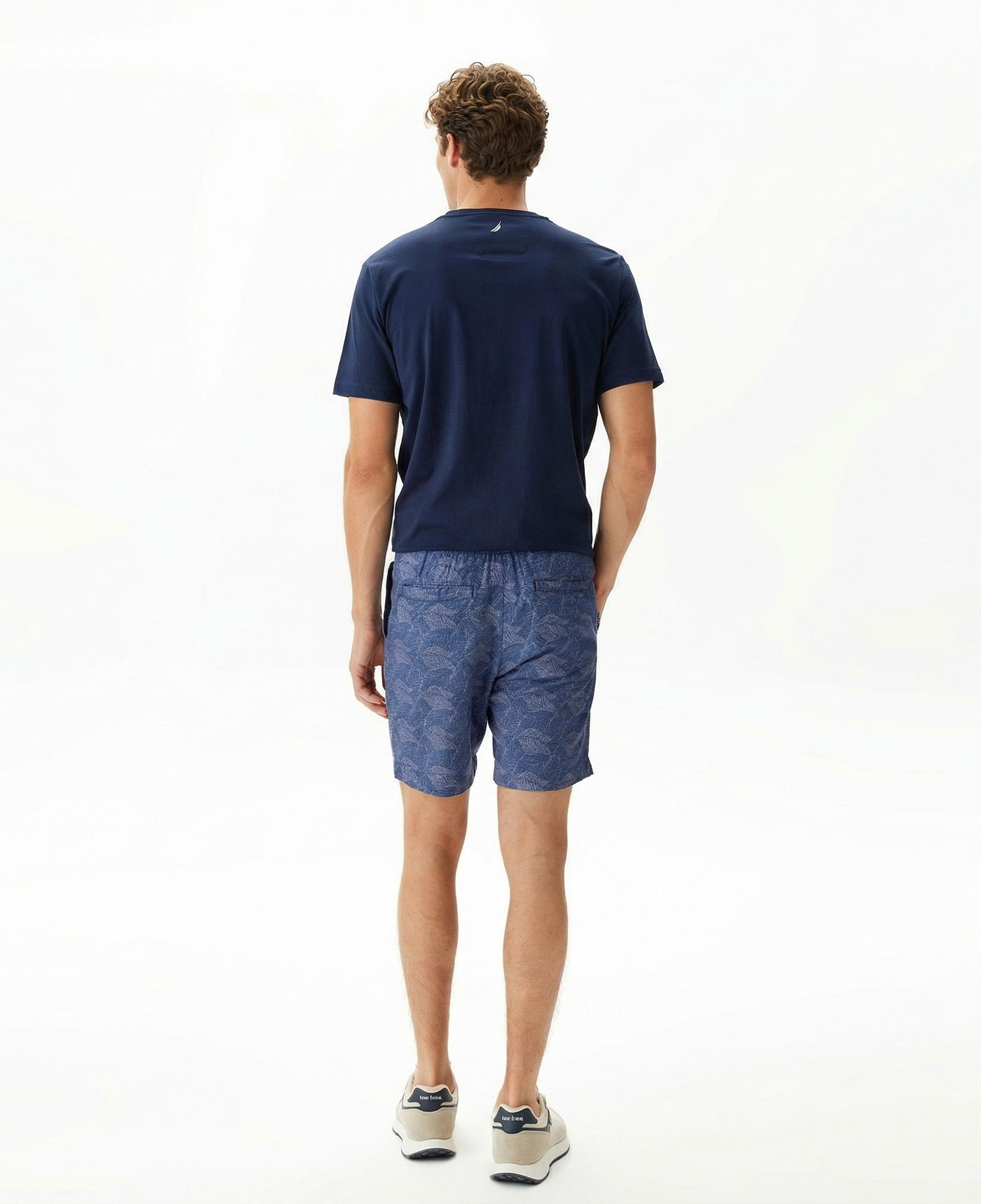 Nautica Erkek Lacivert Keten Bermuda