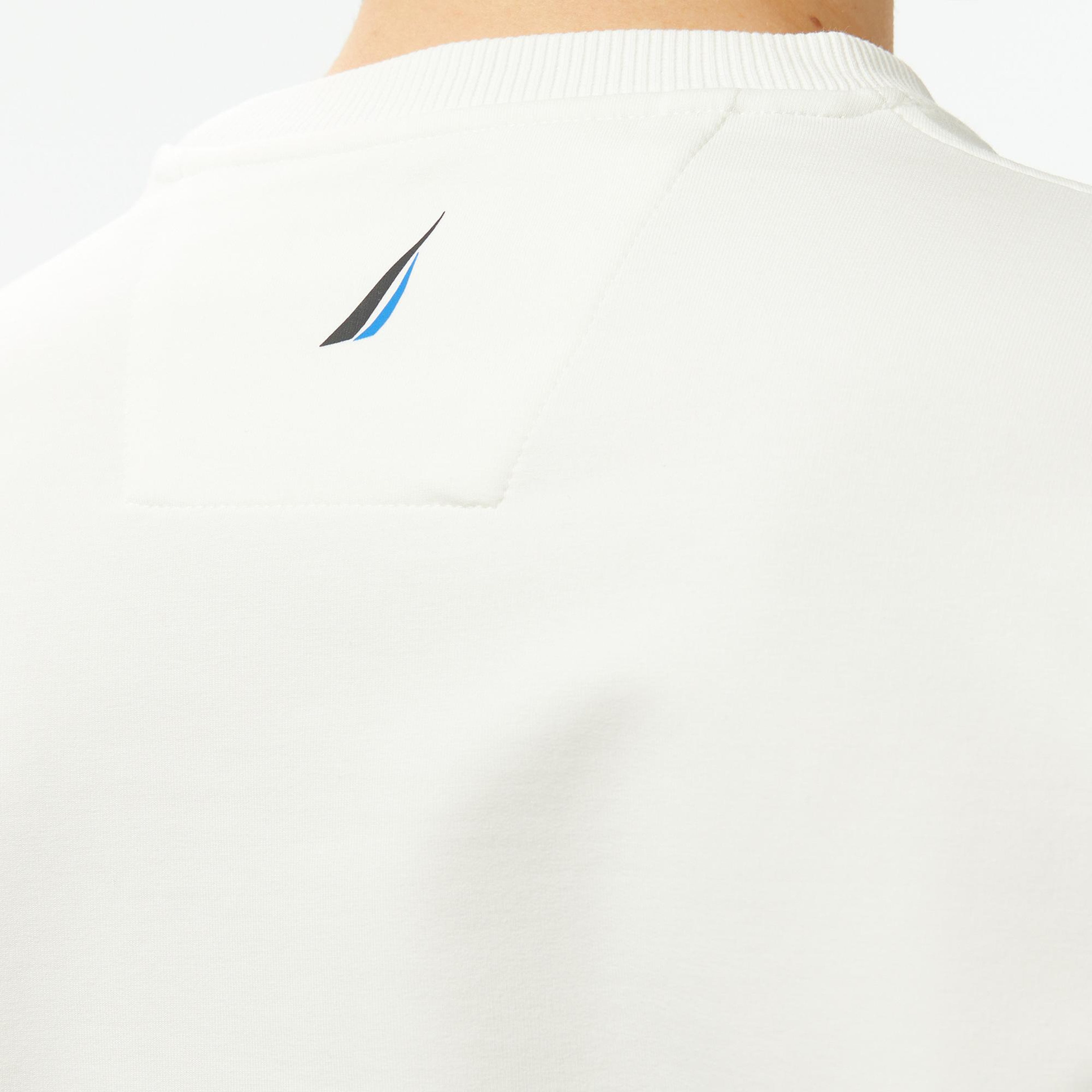 Nautica Erkek Krem Rengi Regular Fit Sweatshirt