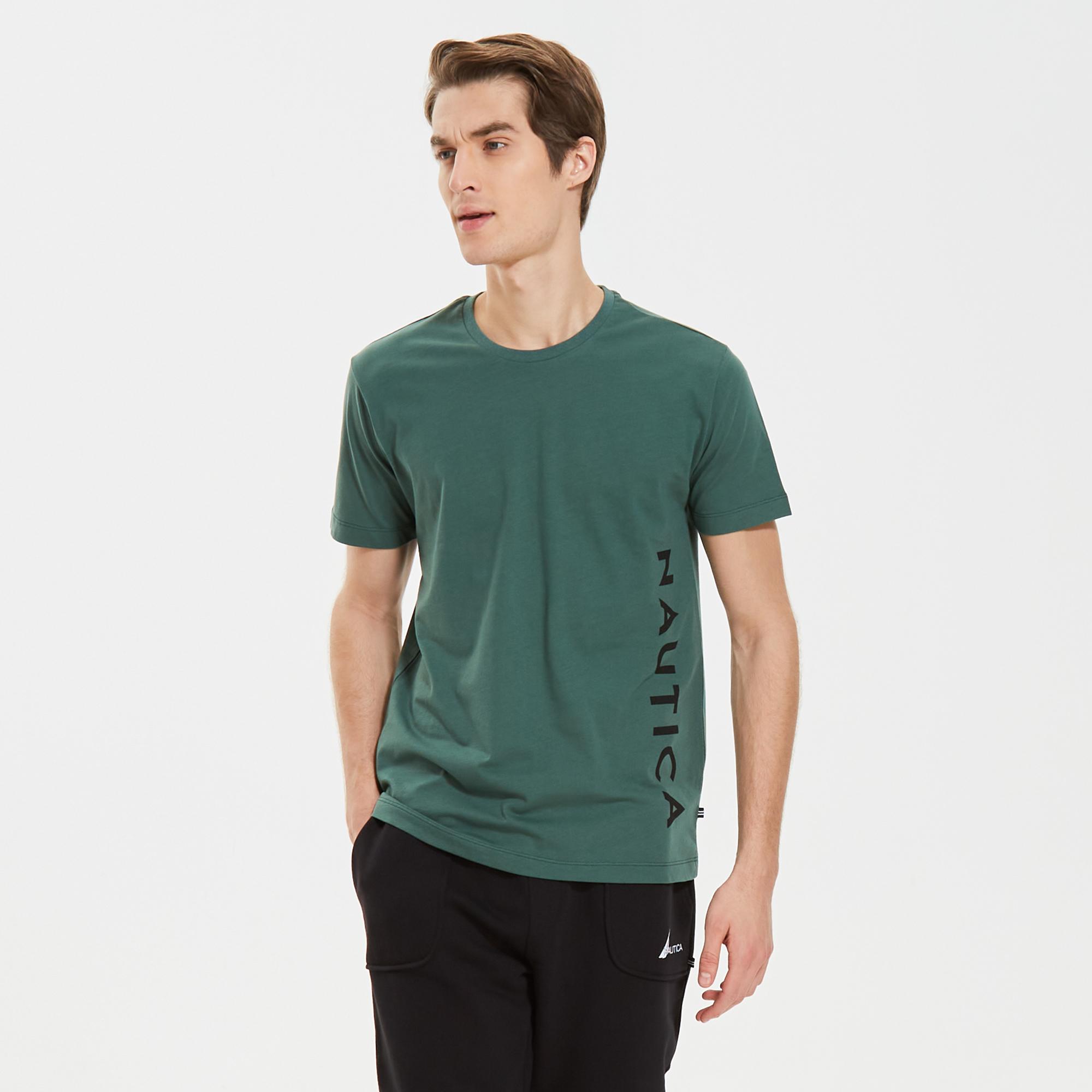 Nautica Erkek Yeşil Standart Fit T-Shirt
